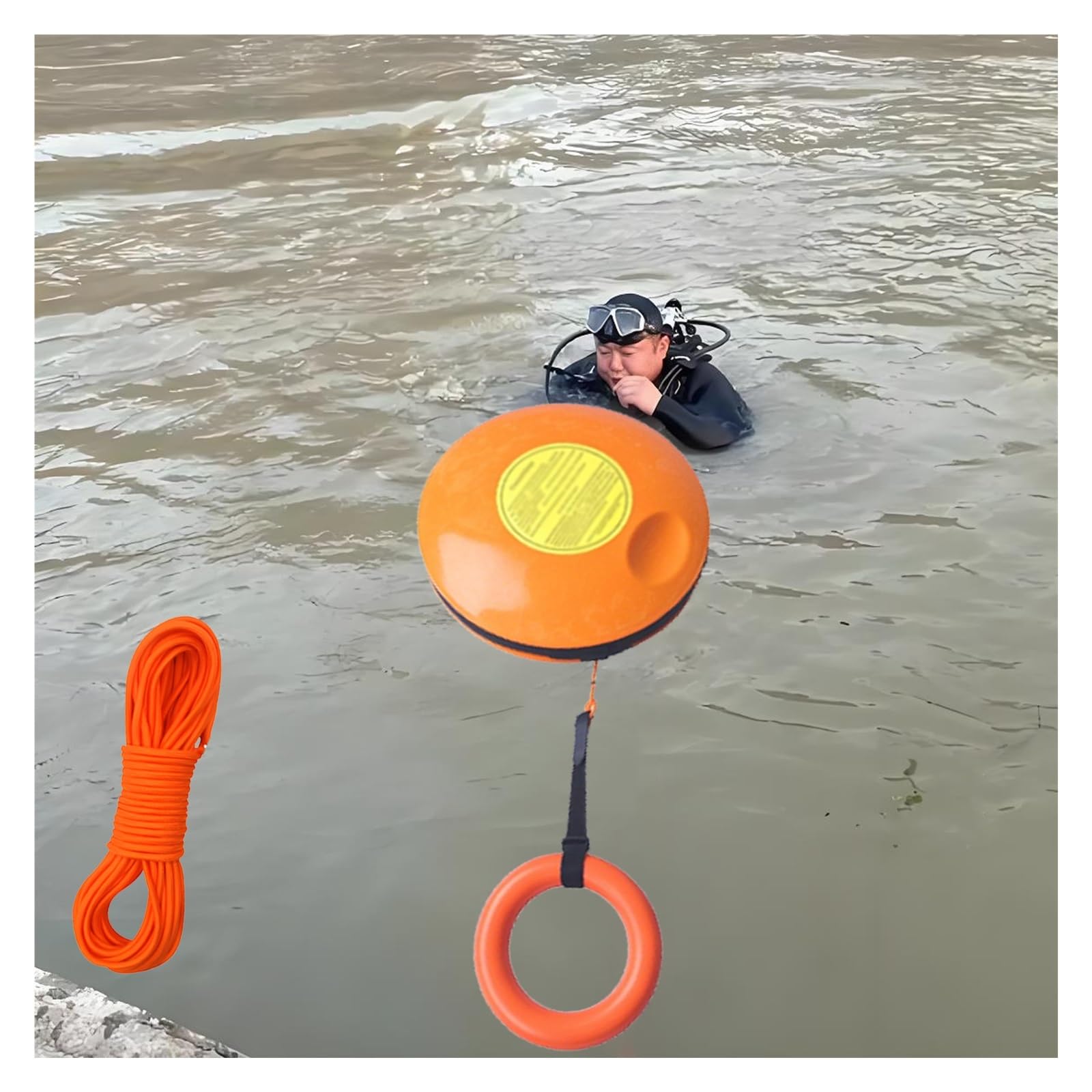 dysk ratunkowy Drowning Rescue Frisbee Dla Dorosłych, Pomarańczowy Dysk Ratunkowy O Wysokiej Widoczności Do Pływania/Raftingu/Pływania Łódką, Lekkie Urządzenie Do Rzucania Dla Dzieci Z 40m(1 Piece)
