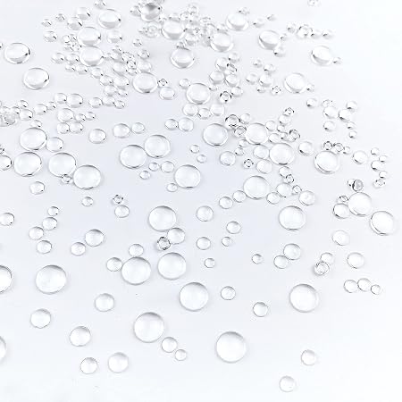 OLYCRAFT 210g 1~3mm Glass Bubble Beads No Hole Iridescent Beads...