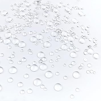 1600 Pieces Clear Dewdrop Water Droplets Embellishments Round Clear Dewdrop Beads Waterdrop Resin Beads for DIY Paper Crafts Cell Phone Case Card Making Decor Scrapbooking Accessories