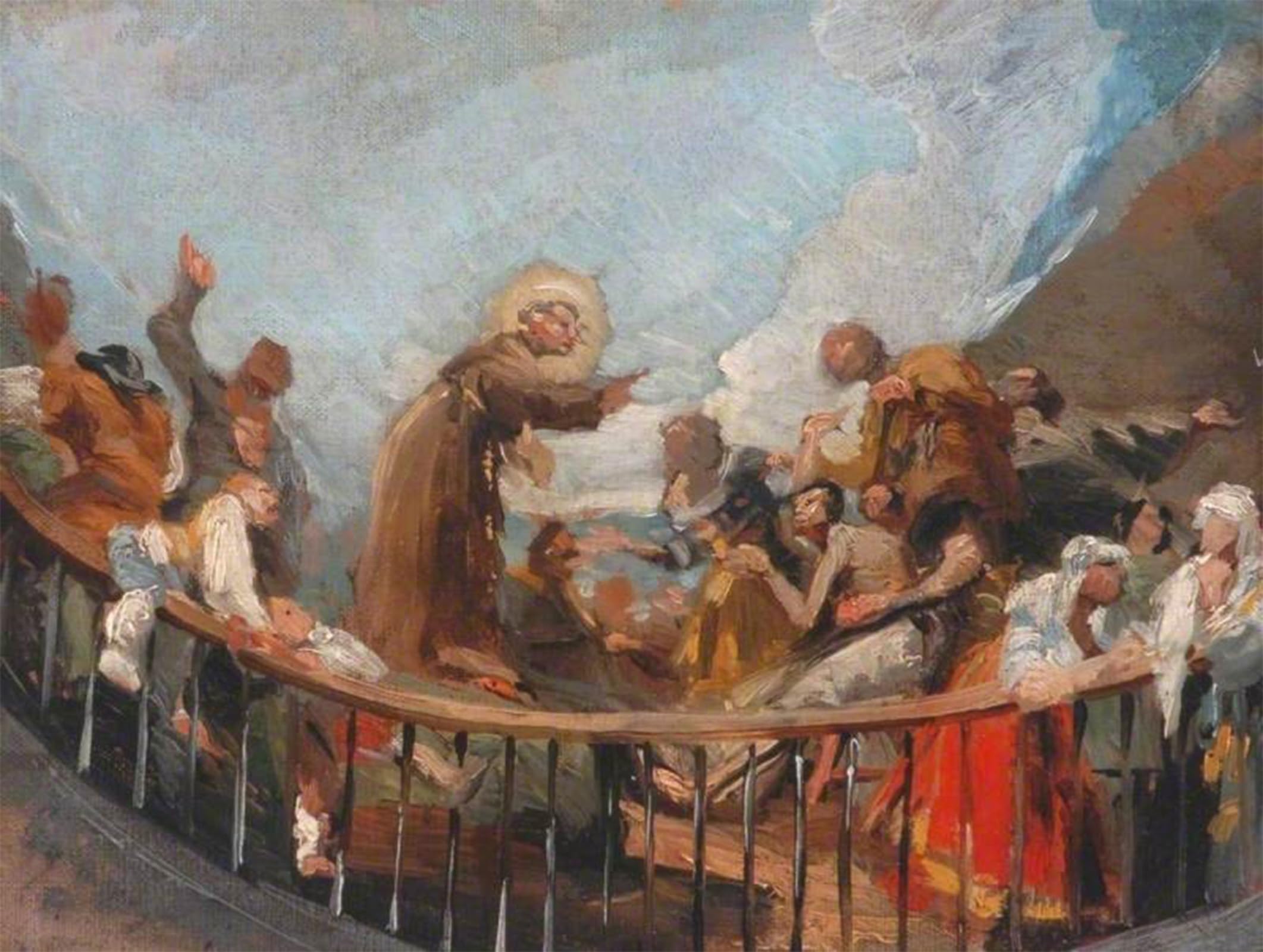 POSTERIIk Famous Animal Posters Vintage Picture Saint Anthony Raising a Dead Man Francisco de Goya Modern Wall Decor for Home Decor 60x90cm
