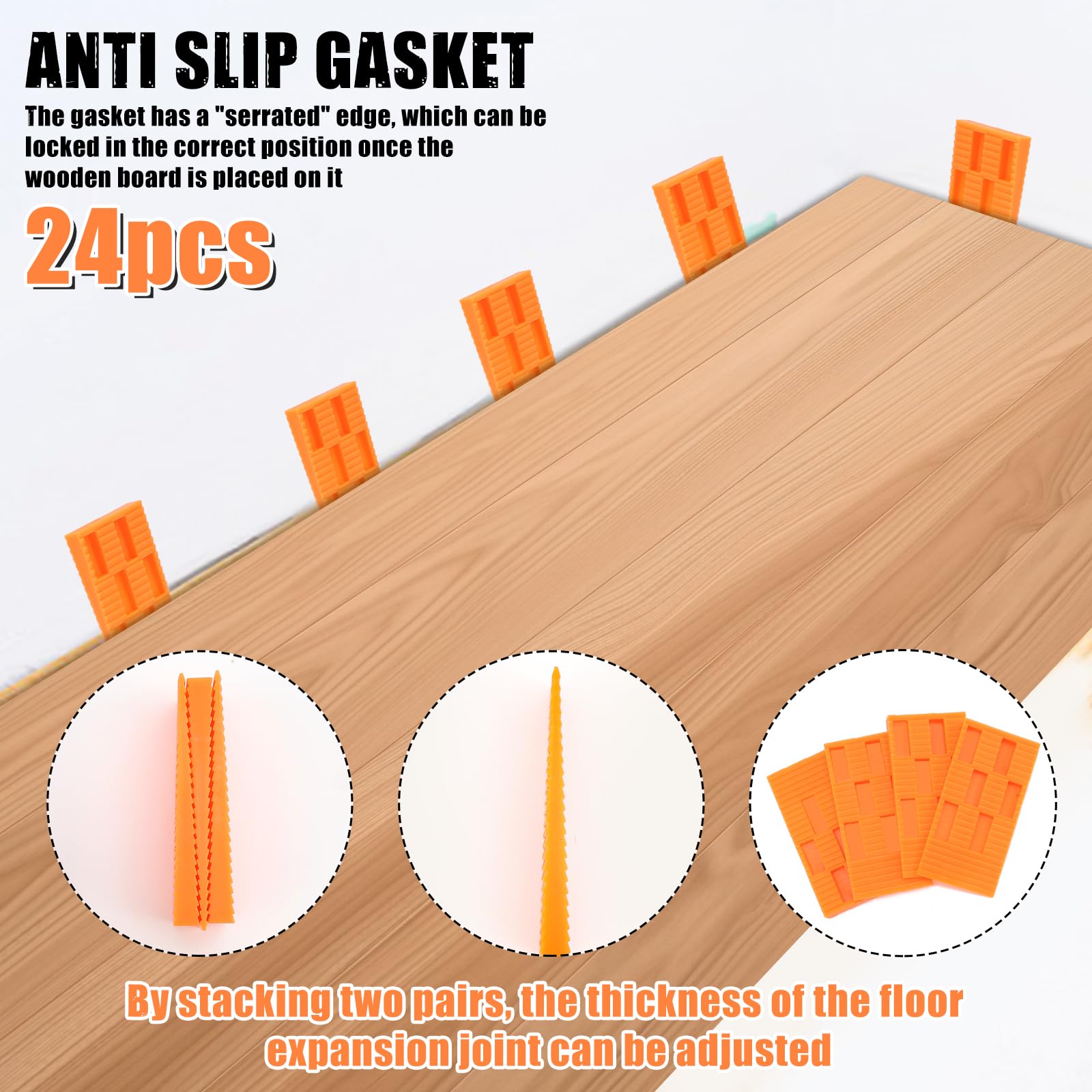 Laminat Verlegeset, Vinyl Verlegeset, 1x Parkett Schlagklotz, 1x Zugeisen Laminat, 24 x Laminat Abstandshalter, 1x Verstärkte Doppel-faced Mallet (laminat verlegeset)