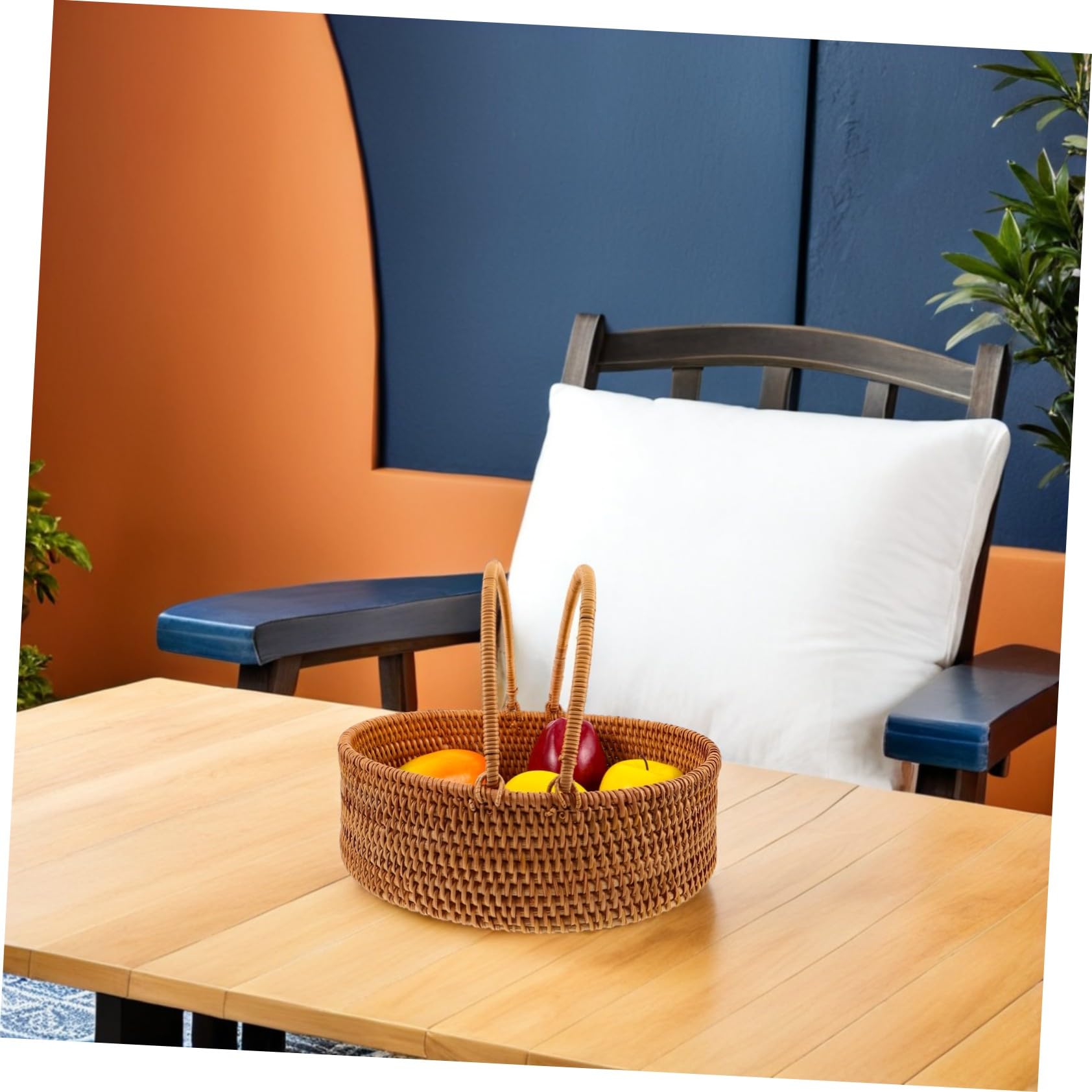 Cesta De Almacenamiento De Ratán Cestos Almacenaje Cestas De Almacenamiento De Cocina Tejidas De Ratán Light Brown