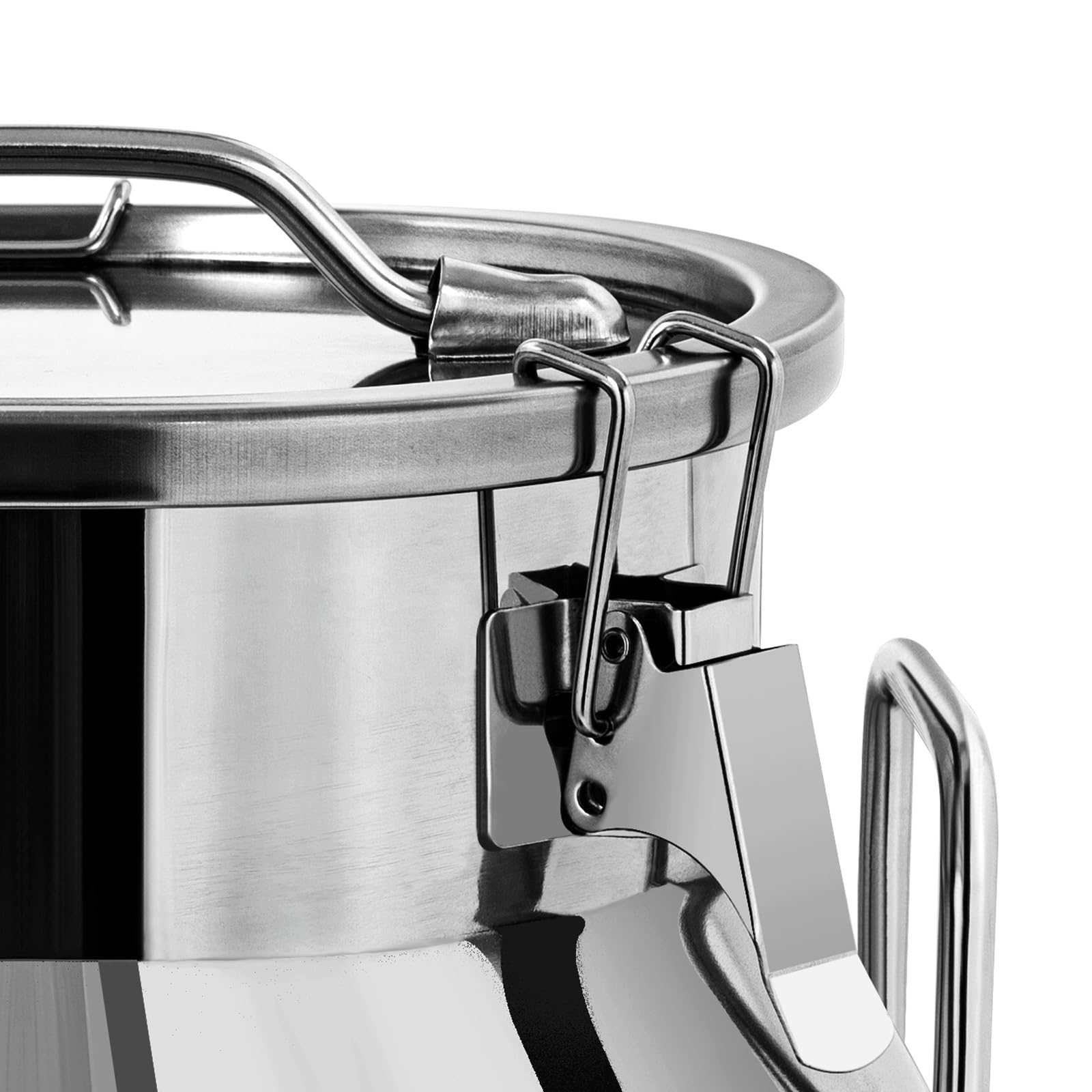 Bidone per il trasporto del latte in acciaio inox da 12L/20L/30L/40L/60L, brocca ermetica per latte, bidone per il trasporto adatto per la conservazione di vari prodotti liquidi e solidi come