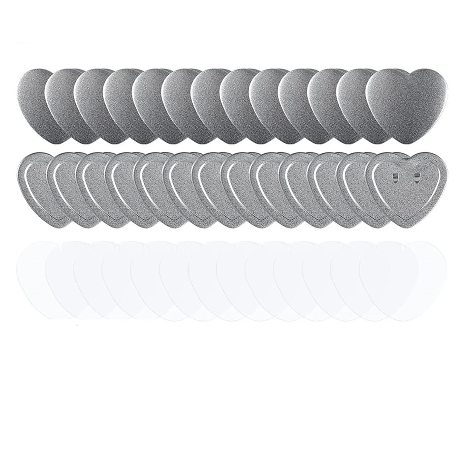Pièces de fabrication de boutons de badges en forme de cœur en métal