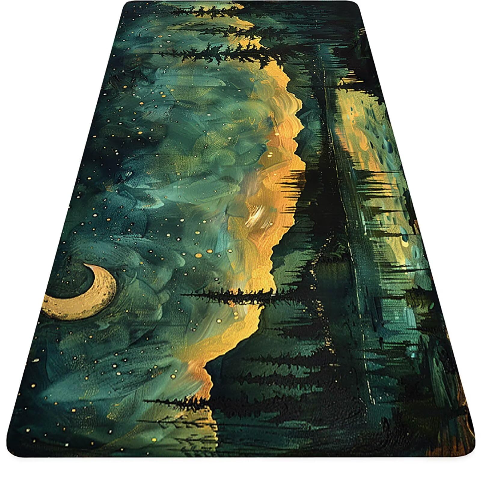 Cielo stellato Tappetino Mouse Gaming xxl 1000 x 500 mm, Tappetino Scrivania Verde Con Bordi Cuciti, Presa Stabile su Superfici Lisce, Impermeabile Antiscivolo Mouse Pad per Gaming Accessori PC x2-11S