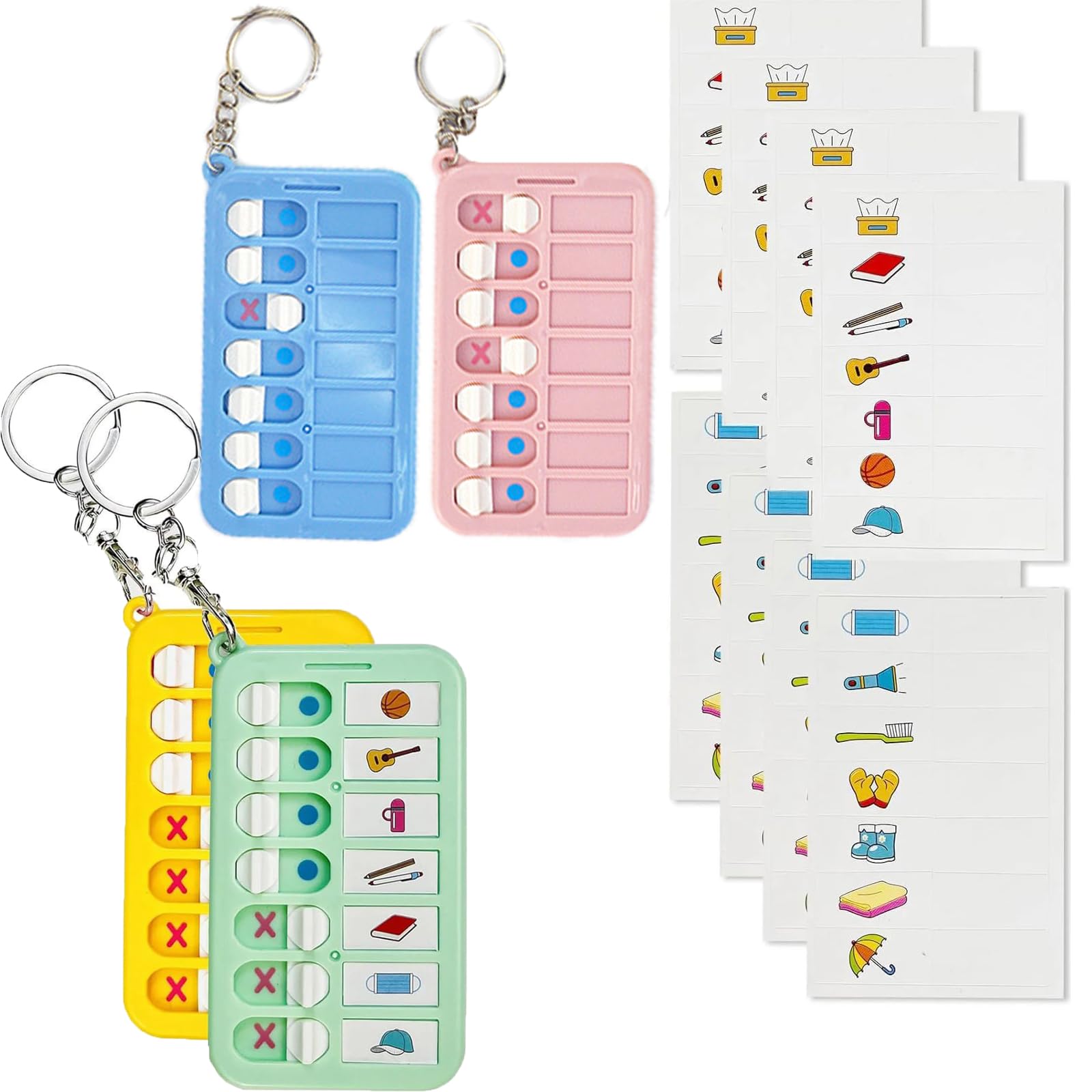 4 Piezas To Do List Para Rutinas Diarias, Ideal para Tabla Tareas Diarias Niños, Checklist Rutinas, Repetibles para Listas de Comprobación, Planificador Infantil para Organización