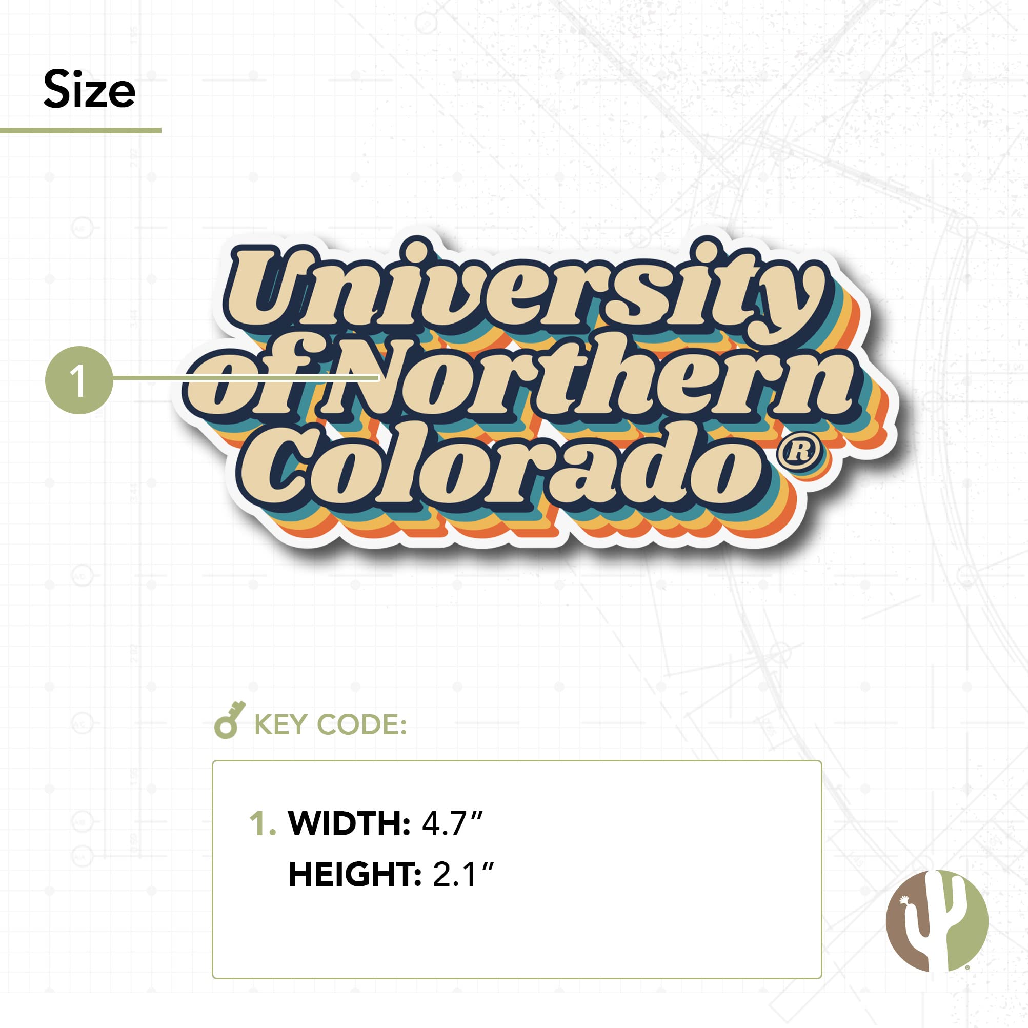 Colorado State University 70’s Name Sticker Vinyl Decal – Officially Licensed Laptop, Water Bottle & Car Decal, Made In USA - View #8