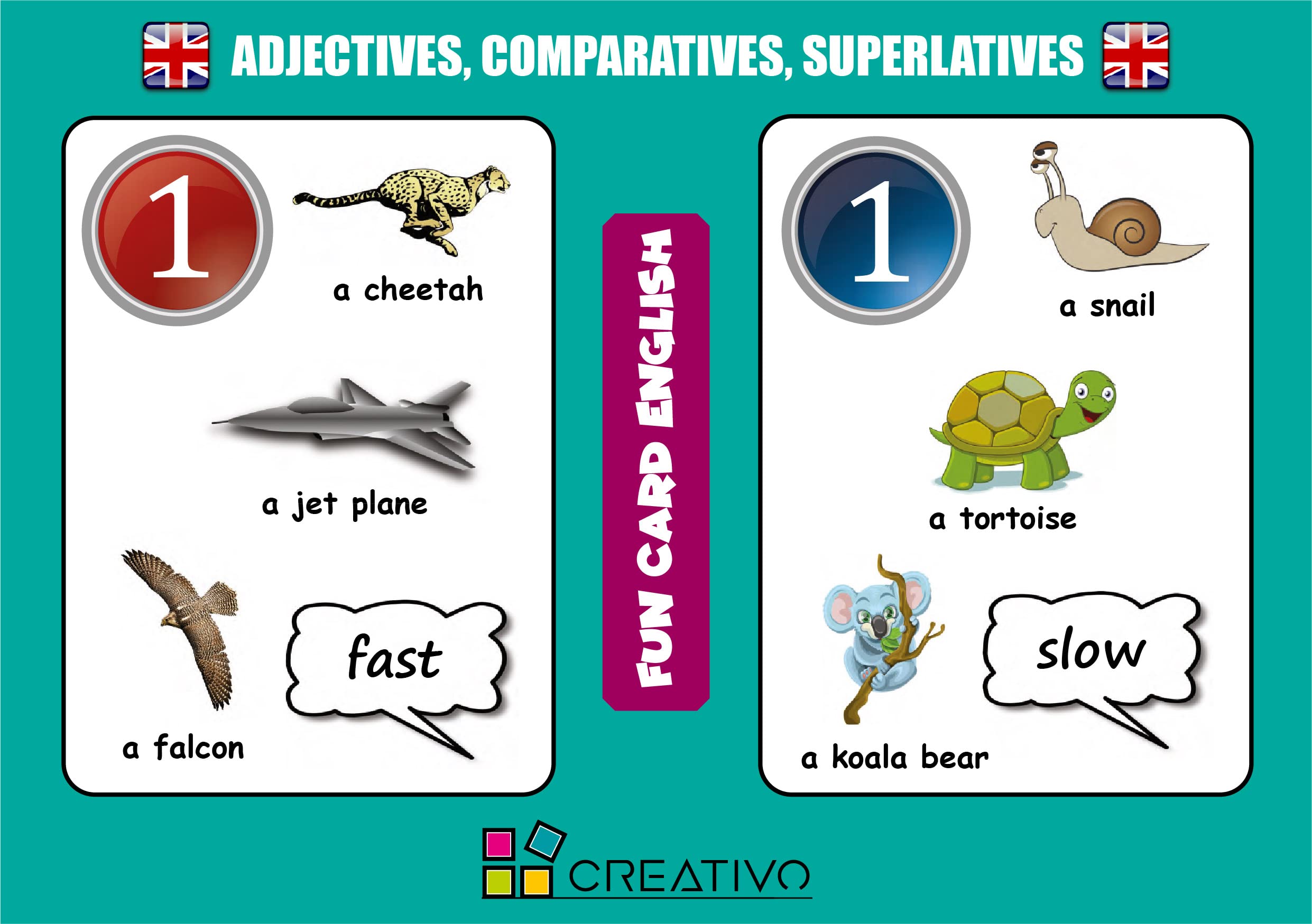 ENGLISH ADJECTIVES COMPARATIVES AND SUPERLATIVES FICHAS