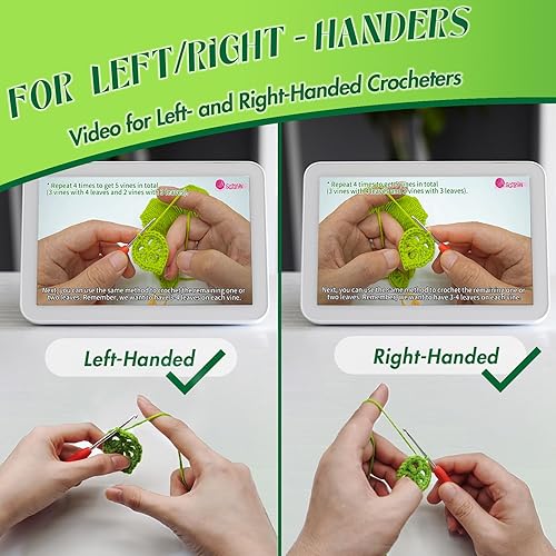 Miniatura 5 de SGIBYN Kit de ganchillo para principiantes con tutoriales en video paso a paso, kit de plantas suculentas de ganchillo para principiantes para