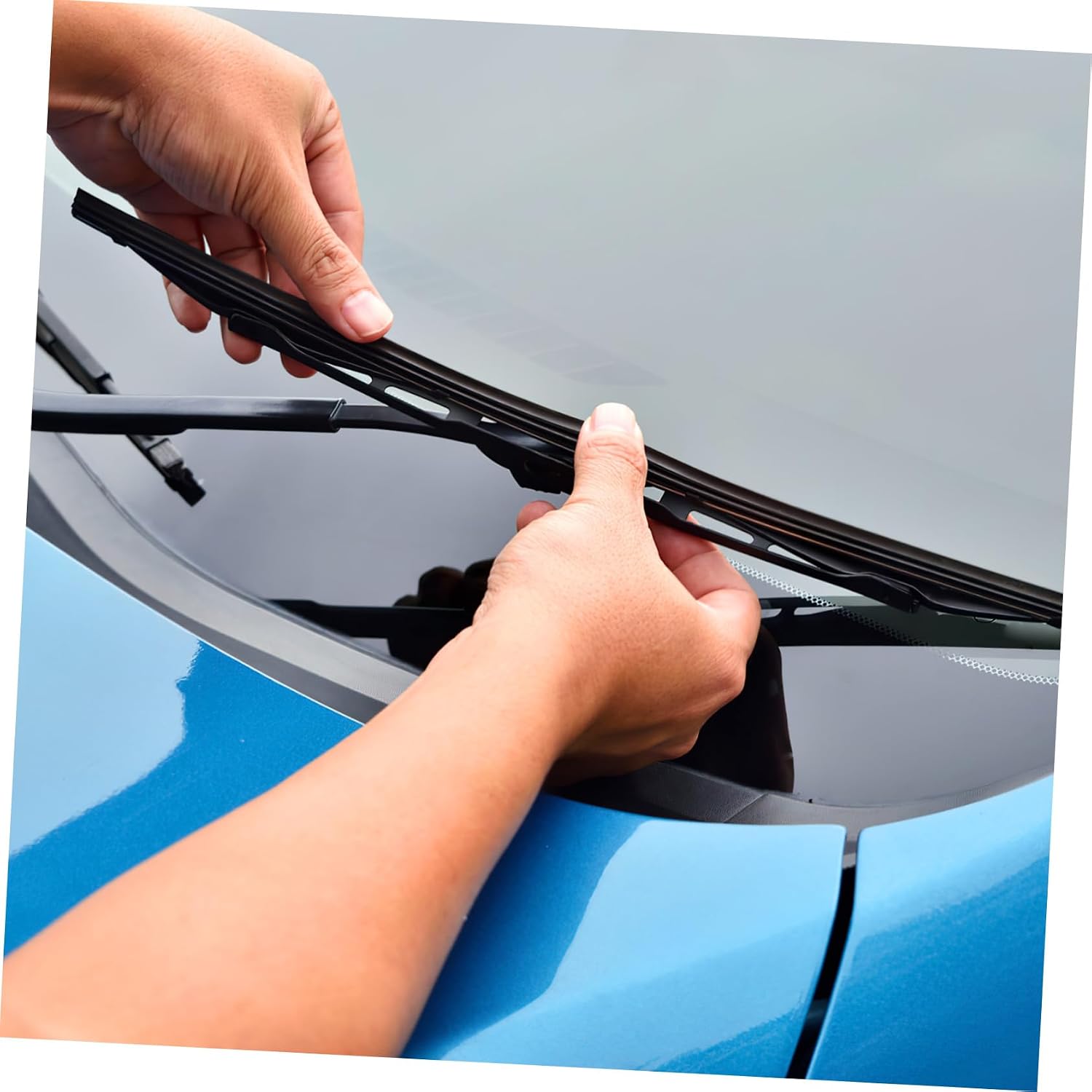 ABOOFAN 10pcs Car Windshield Wiper Blades Refills Rubber Strips for Frameless Wipers