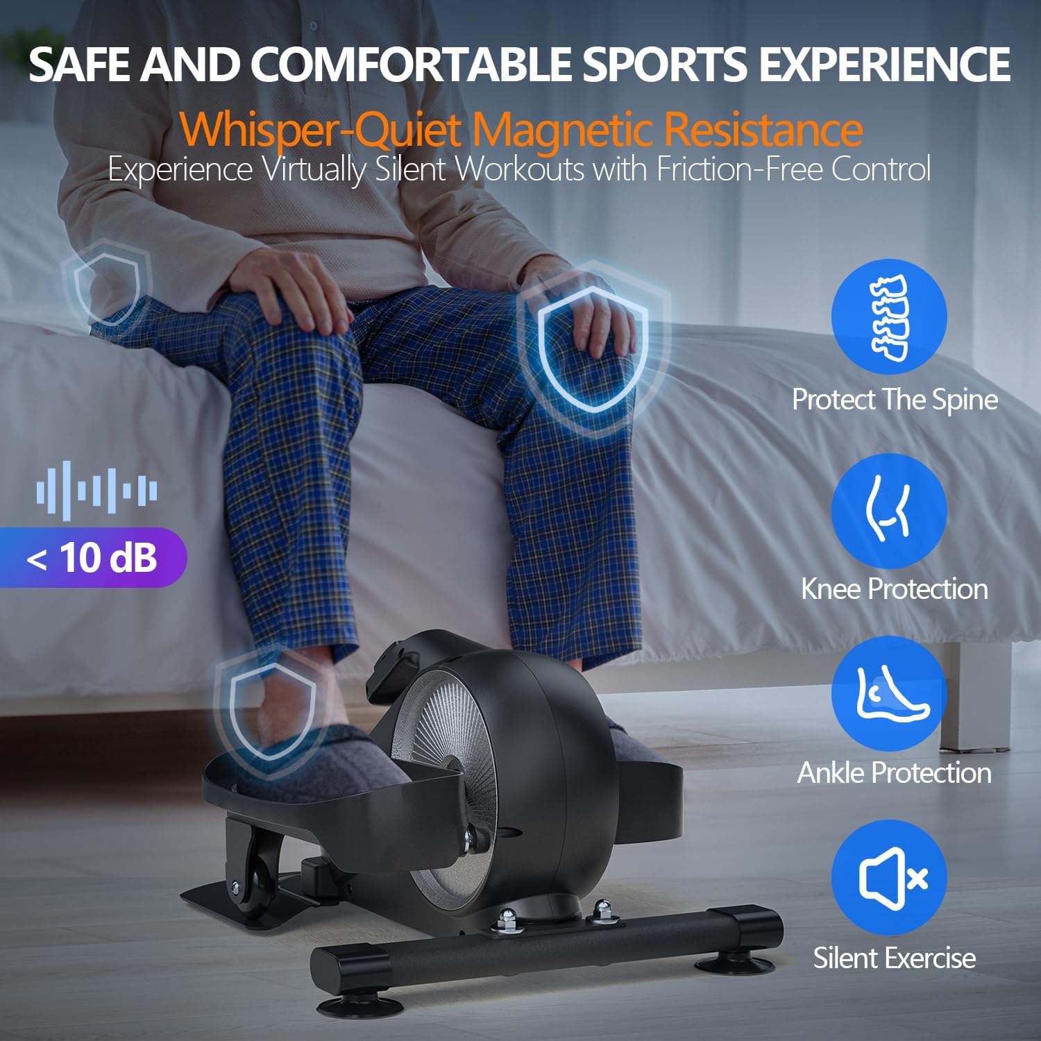 Under Desk Elliptical Leg Exerciser Dripex Under Desk Elliptical