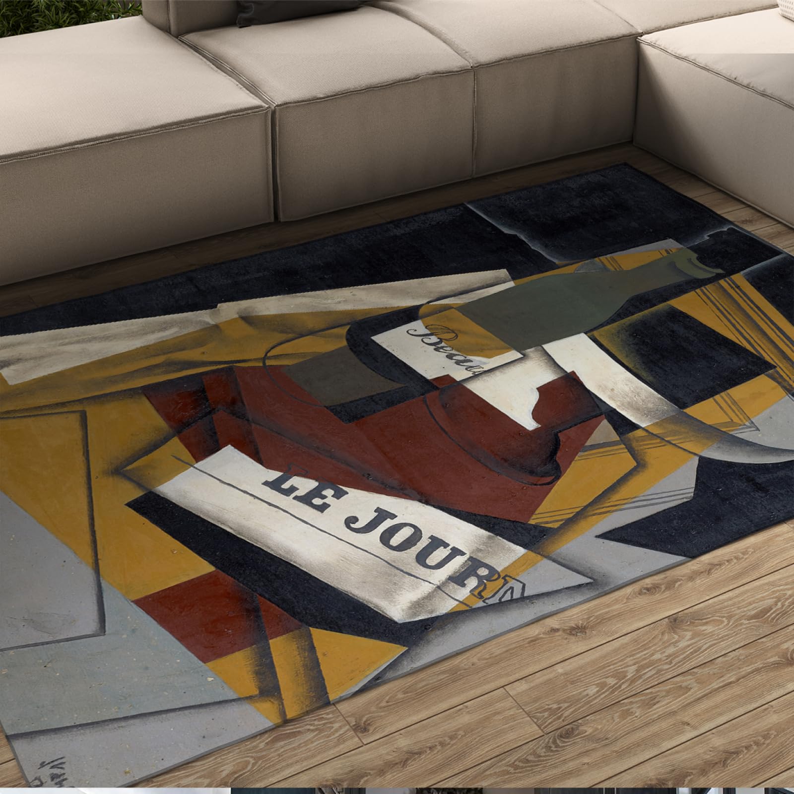 Tapis d'appoint 180x400cm grand passage pour couloir salon et entrée de maison