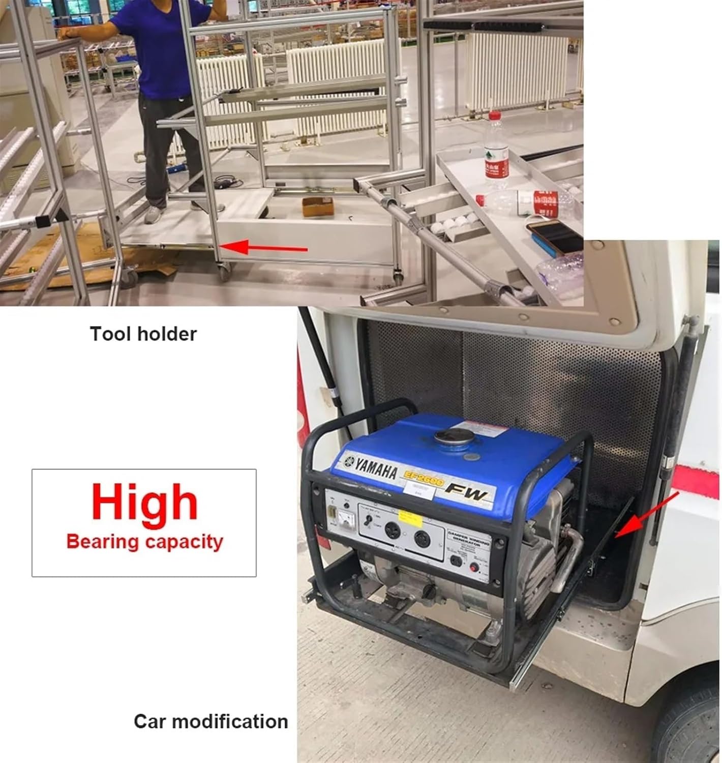 Hardware Full Extension Side Mount Drawer Slides Heavy Duty Drawer Runners Slides 53mm 28‘’-72‘’ Length Width Full Extension Rail Ball Bearing(60 inch(1500mm))