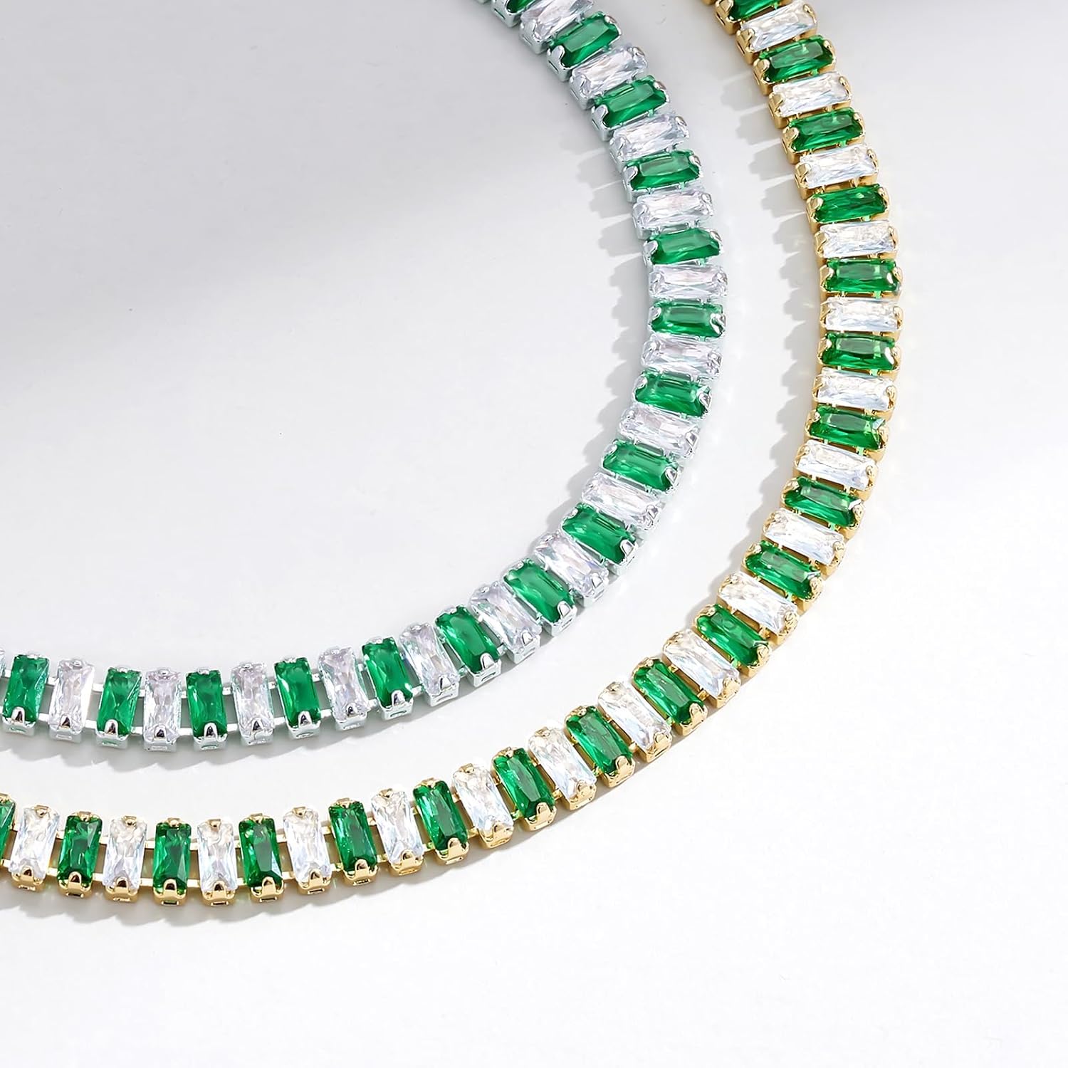 KELORIS PATH Tennis Bracelets for Women 14K Gold Plated/White Gold CZ Bracelet Classic Adjustable Valentines Gift - Image 6