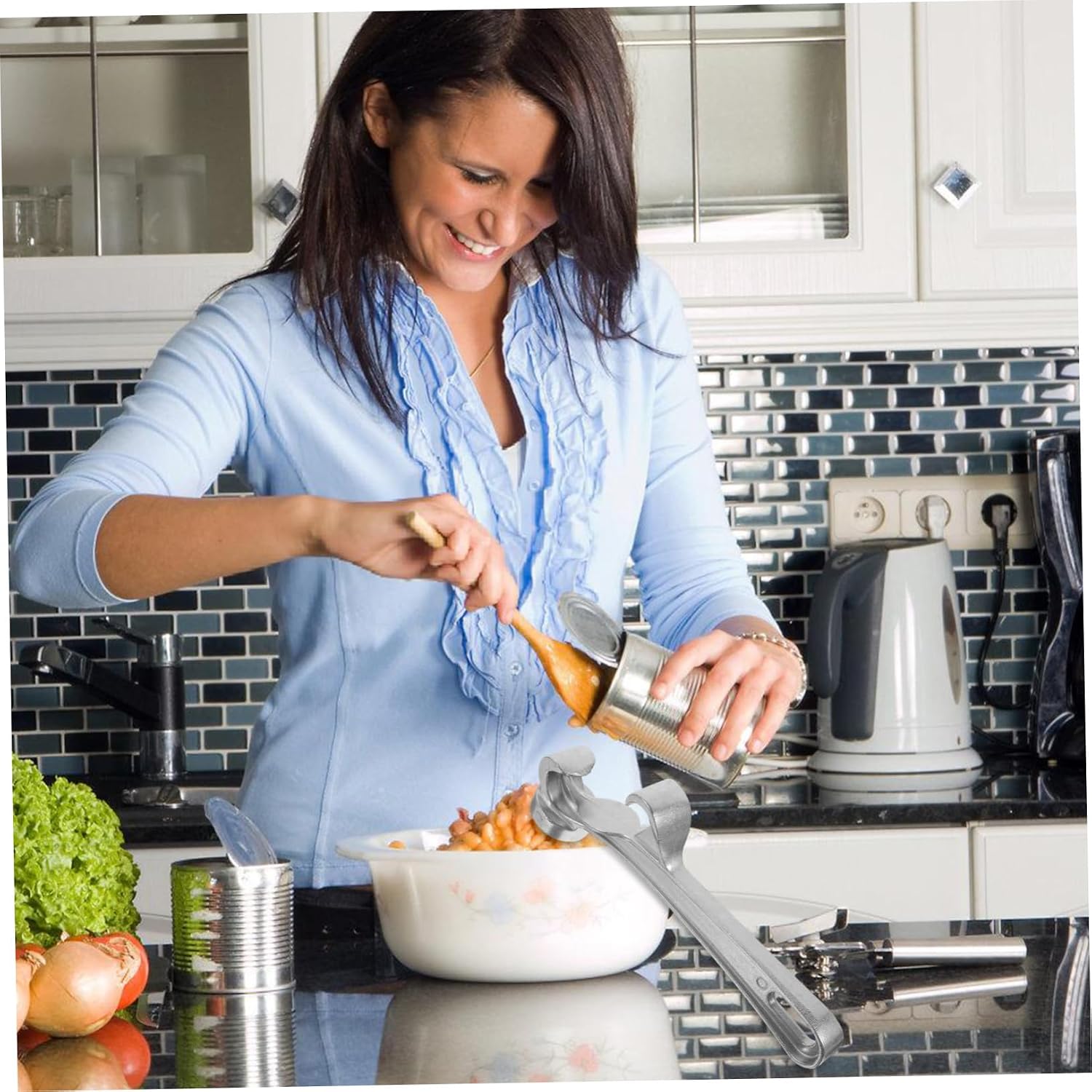 Manual Can Opener and Bottle Opener Wear Resistant for Home and Outdoor Use Tool for Effortless Opening of Cans and Buckets