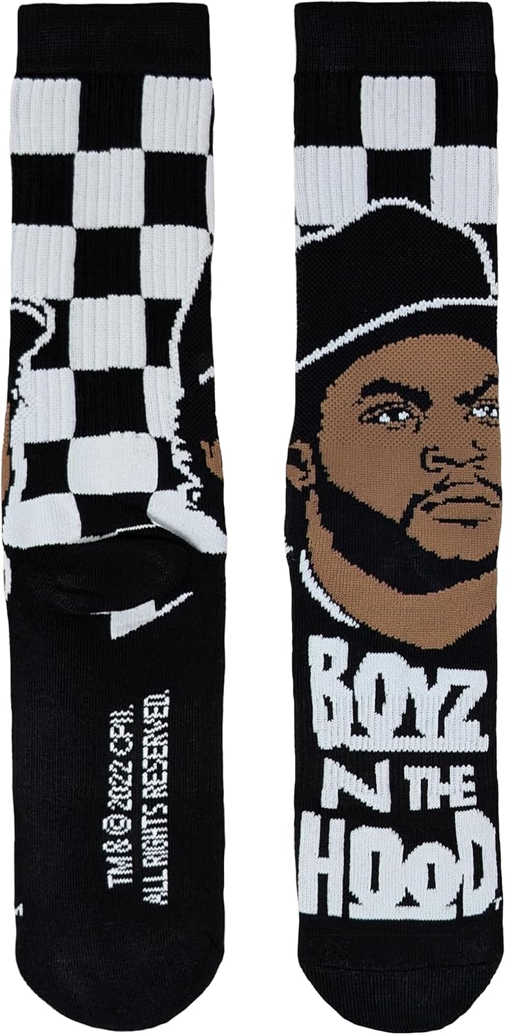 Ripple Junction Boyz n the Hood Movie Men's Novelty Crew Socks Officially Licensed