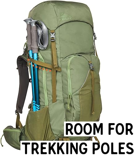Miniatura 6 de Kelty Asher Pack, capacidad de 35-85 litros, senderismo, mochilero, paquete de viaje, compatible con hidratación, modelo 2022, Musgo de
