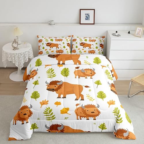 Miniatura 30 de Feelyou Juego de ropa de cama retro de flores hippie tamaño individual para niños y niñas, 60S y 70S, juego de edredón Groovy para niños, vintage