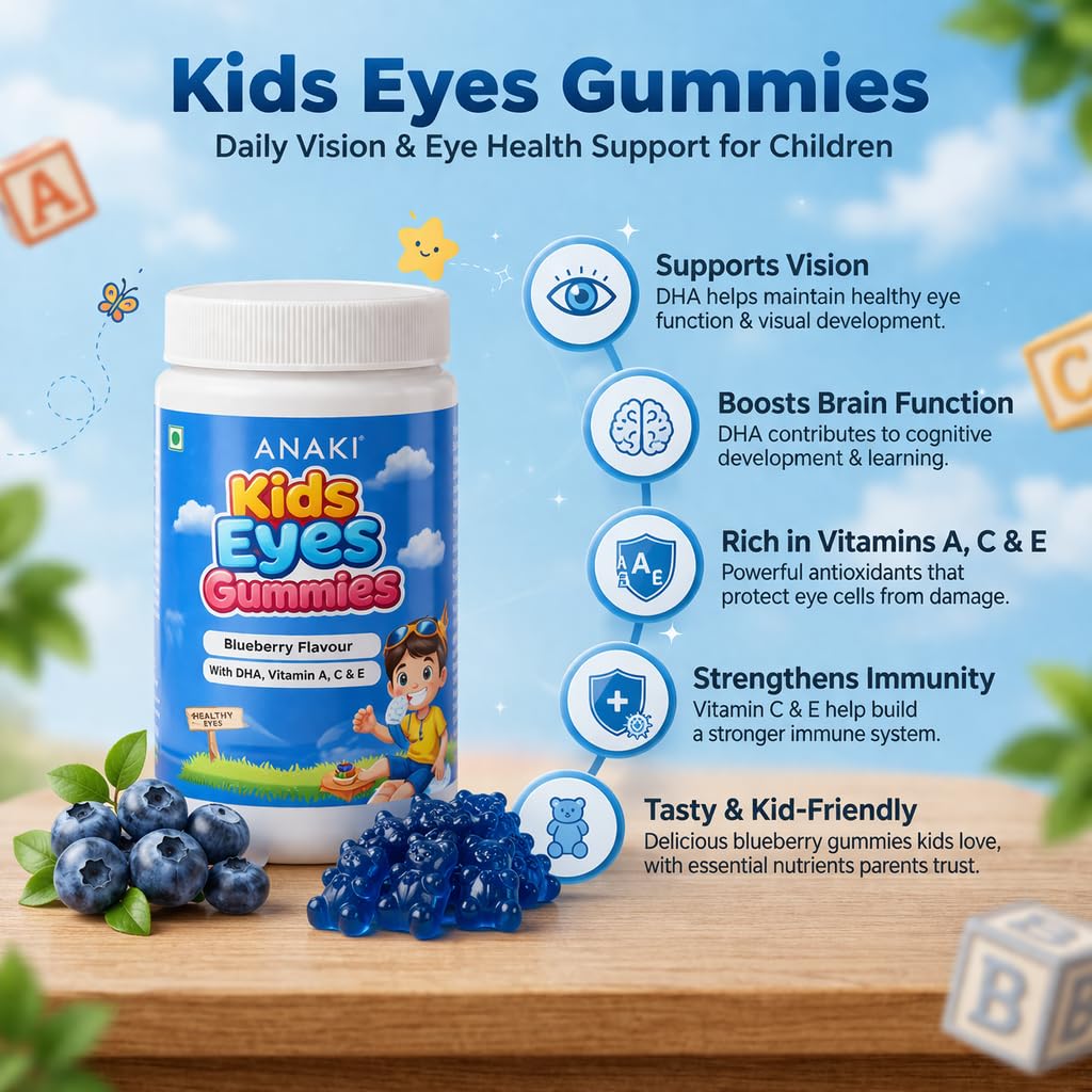 Anaki Kids Eyes Gummies for Vision Support | Lutein, Vitamin A & Zinc | Eye Health Supplement for Kids | Tasty Chewable Gummies | 30 Count — Amazon image 2