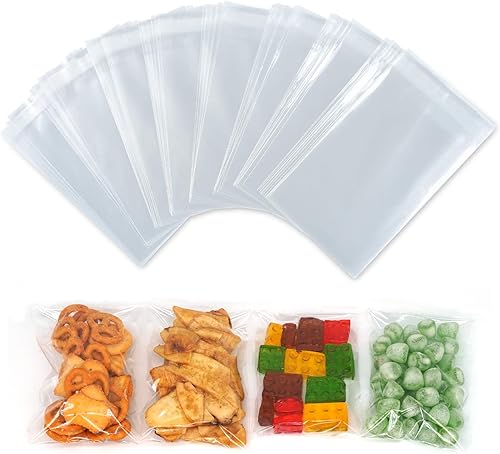 Miniatura 8 de 260 bolsas de celofán transparentes de 5 x 7 pulgadas bolsas de celofán autosellantes bolsas de celofán resellables bolsas de galletas ideales para