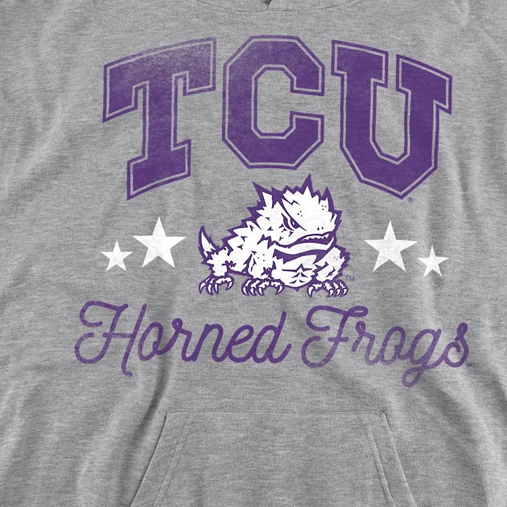 Texas Christian University Official Horned Frogs Youth Kids Boy/Girls Pull-Over Hoodie Sweatshirt