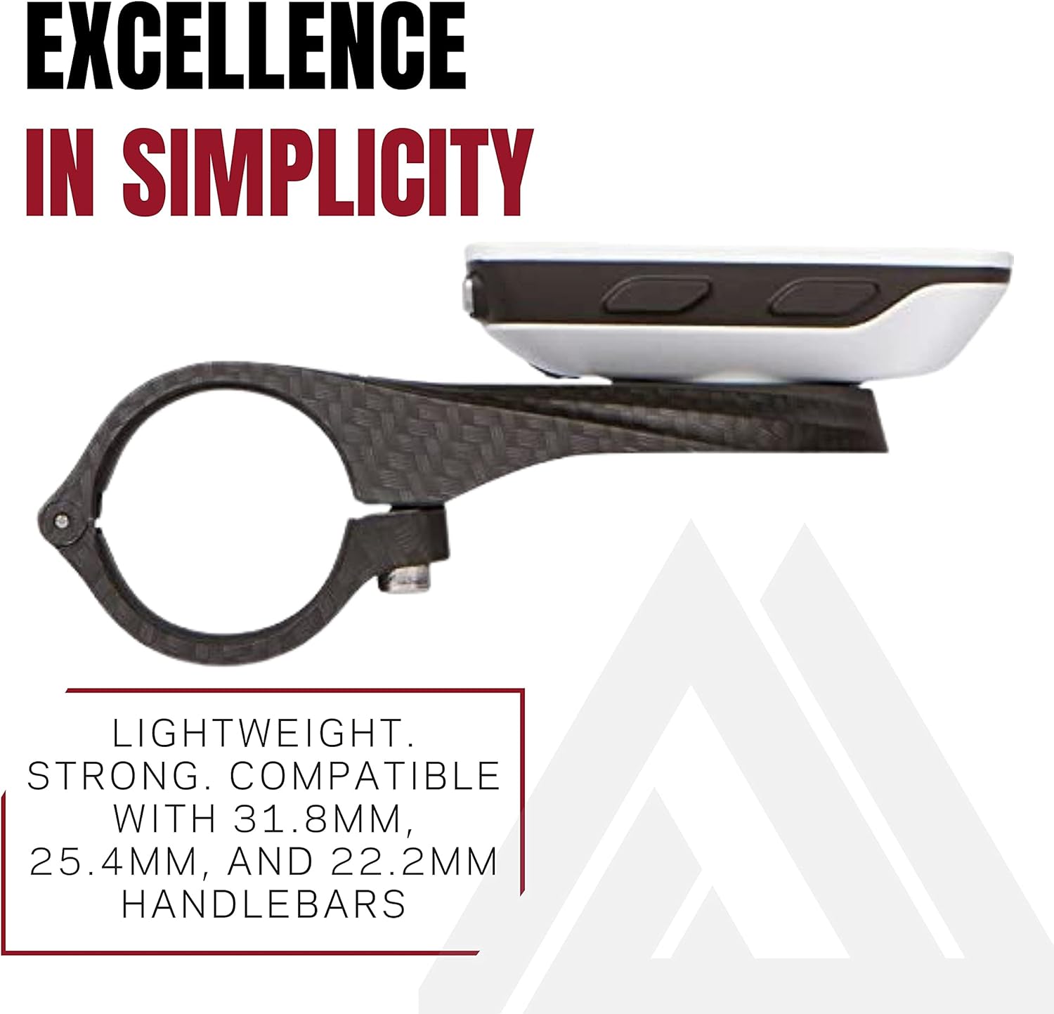 kom cycling garmin bike mount with carbon finish from garmin edge mount designed for garmin edge 530 and garmin 830 and other garmin models