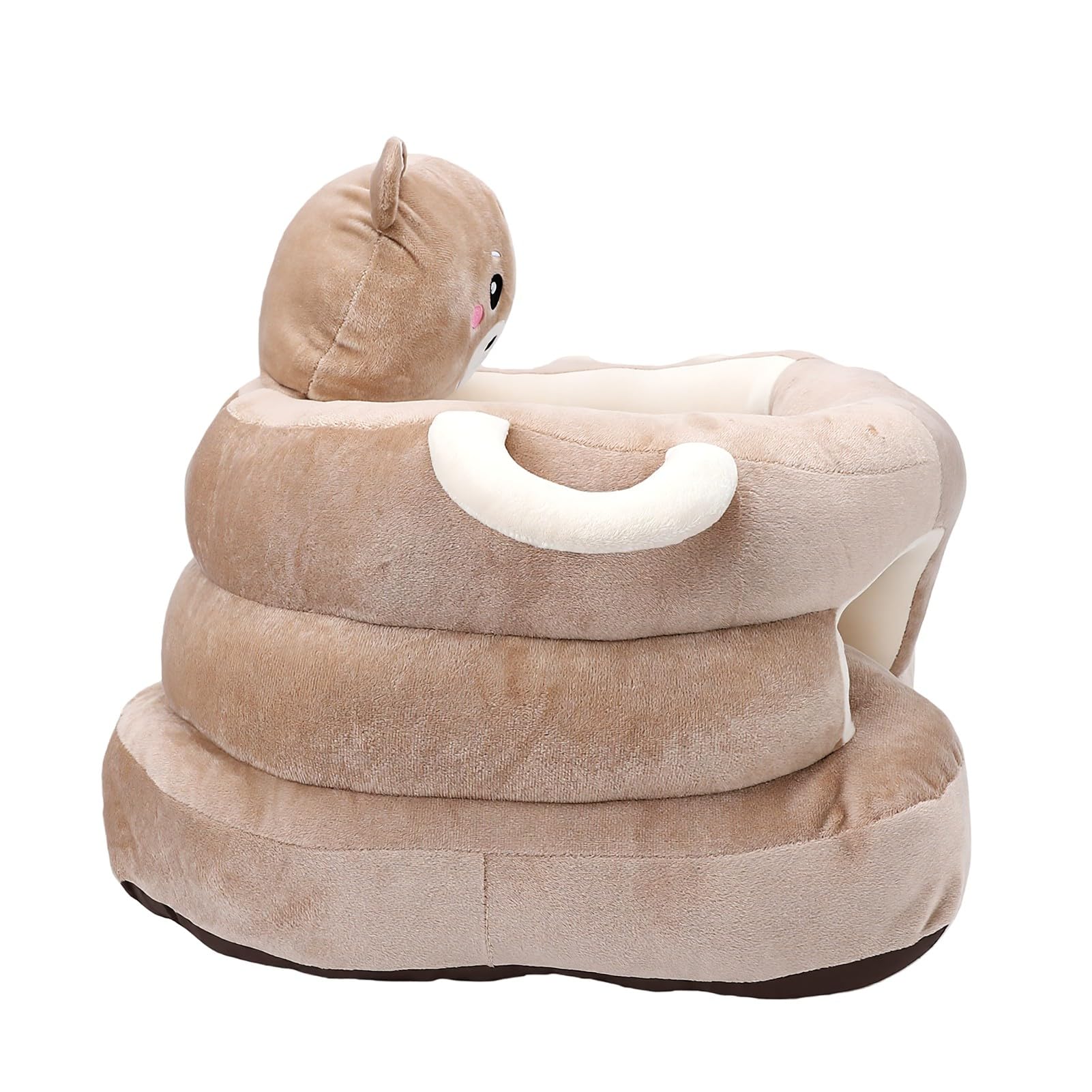 CHICIRIS Divano per Bambini Simpatico Peluche Cartoon Animal Sedia di Supporto per la Schiena per Neonati e Bambini Piccoli Materiale Morbido Peluche (Orsa)
