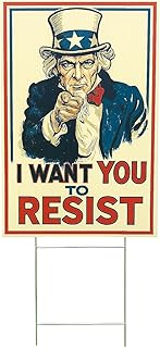 Uncle Sam Activist Yard Sign | Iconic and beautifully designed Uncle Sam Lawn Sign for your America | Stand up for America and its ideals with this powerful message |12" x 17"