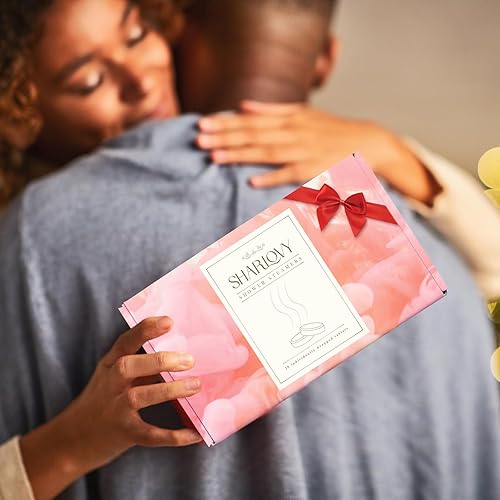 Miniatura 7 de SHARLOVY Vaporizadores de ducha de aromaterapia con bandeja, regalos para el día de la madre, 20 vaporizadores de ducha orgánicos para mujeres,