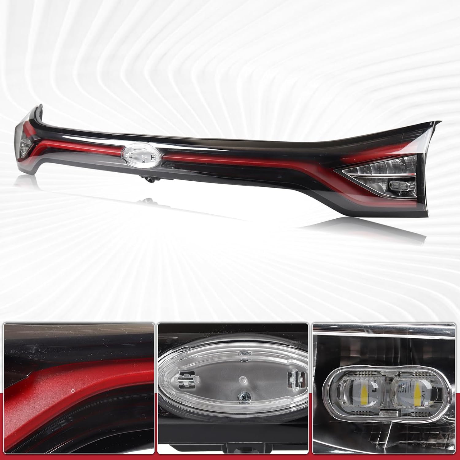 Liftgate Center Tail Light Rear Lamp Assembly Compatible for 2015-2018 Ford Edge Titanium/Sport Model HT4Z-13A565-J FT4Z-13A565-G