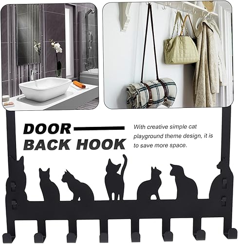 Miniatura 6 de 1 gancho para abrigos, ganchos de almacenamiento de cocina, alacena, perchero para colgar sobre la puerta, perchero para sombreros, perchero para