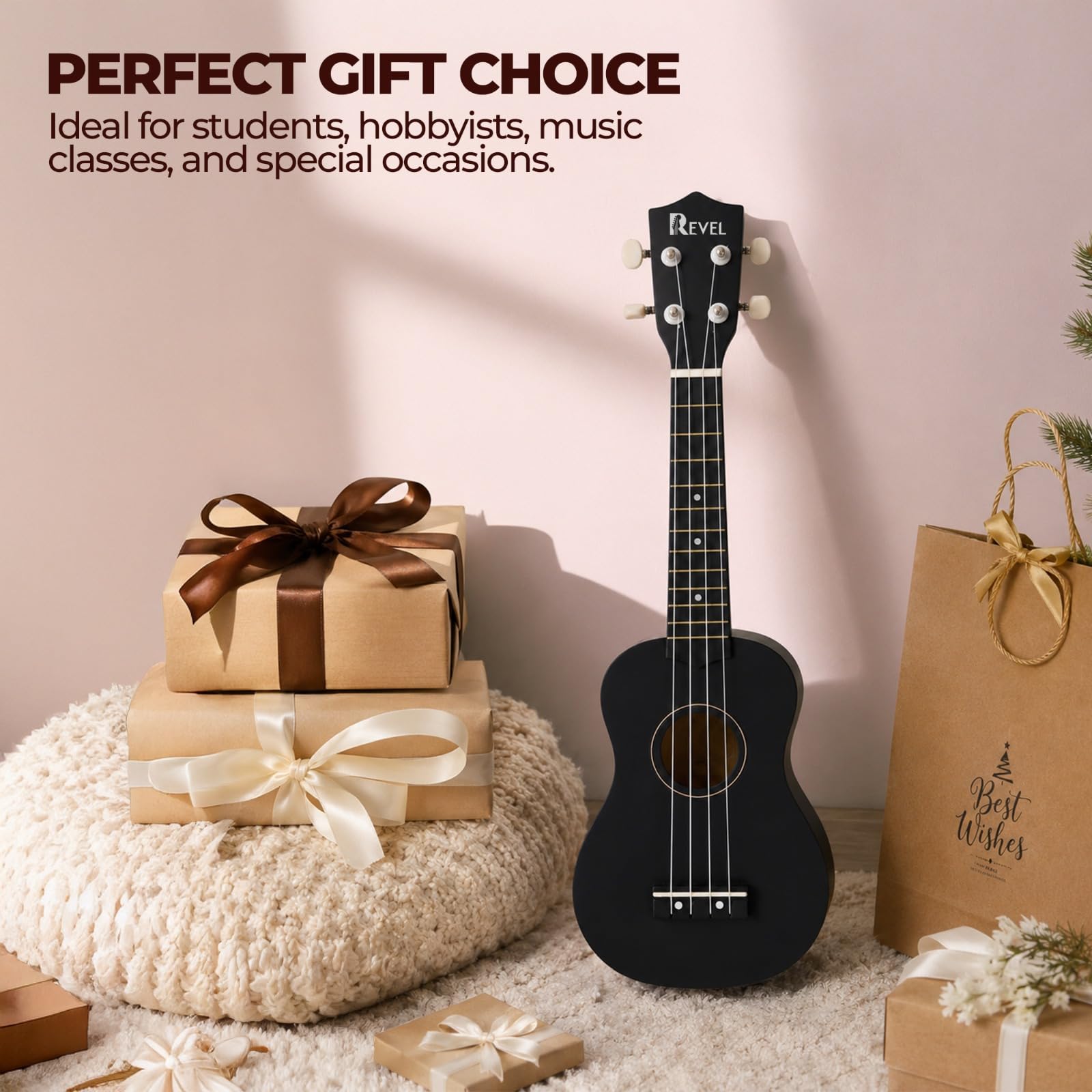 REVEL 21" Soprano Ukulele - Beginner Friendly -5 REVEL 21" Soprano Ukulele - Beginner Friendly -5