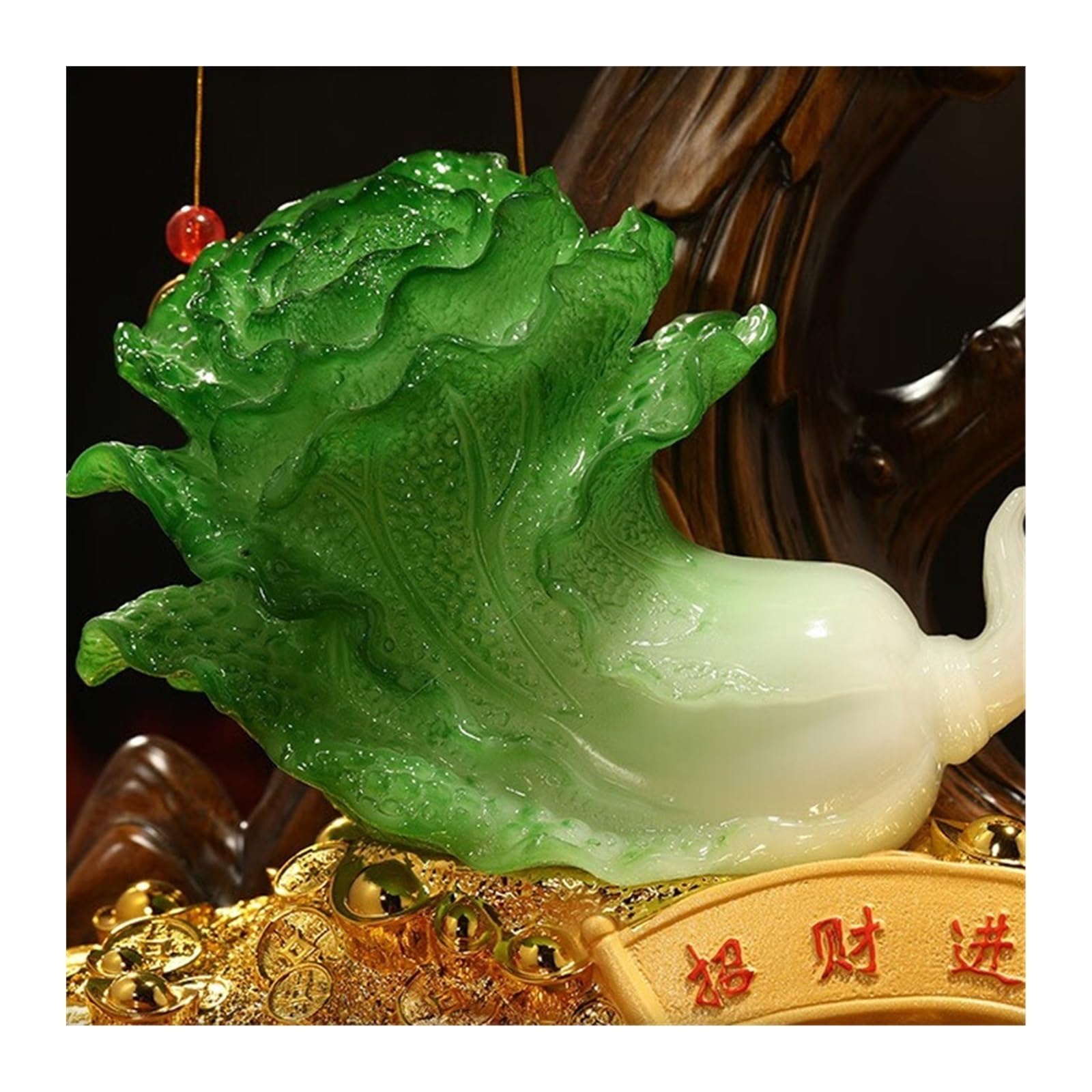 Escultura de Estatua de Buda Decoración Feng Shui, árbol del Dinero, Decoraciones Chinas de Cristal, estatuilla Sapo for la decoración Fortuna