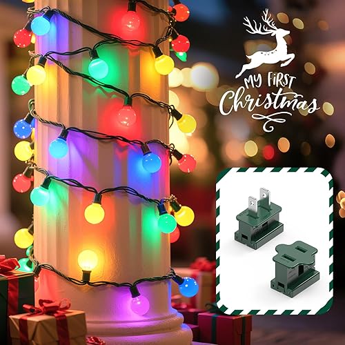 Miniatura 2 de Juego de enchufes verdes de iluminación navideña macho y hembra, enchufe de vampiro, enchufes Gilbert, tapones de cremallera, 30 paquetes (SPT-1)