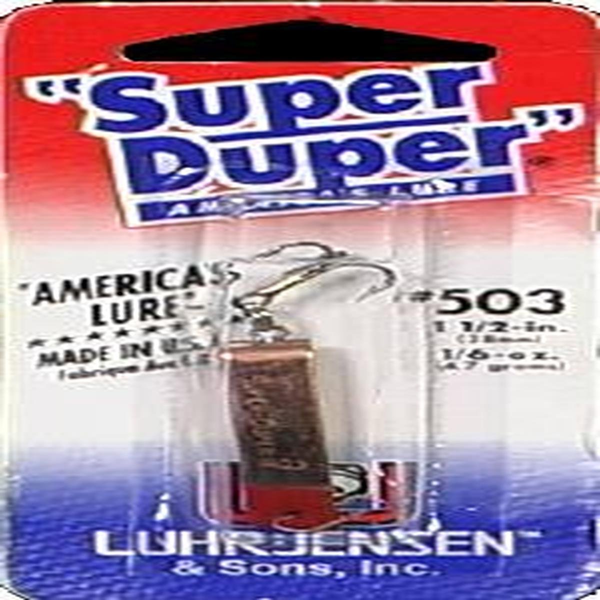 South Bend Sporting Goods 1-1/2 Super Duper Copper/Red Head, 1-1/2""" (1303-503-0132)