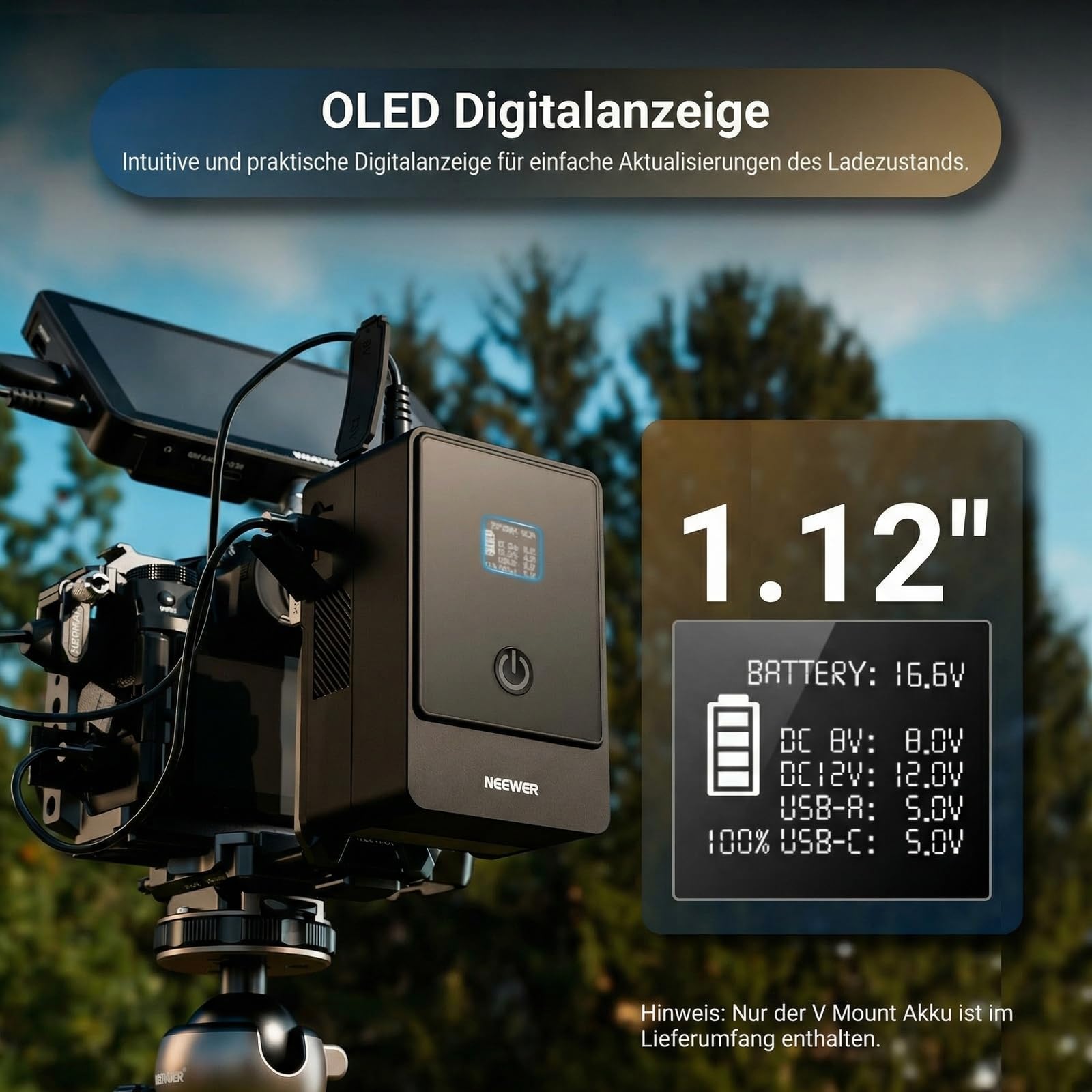 Neewer Mini V Mount Akku – Bild 7