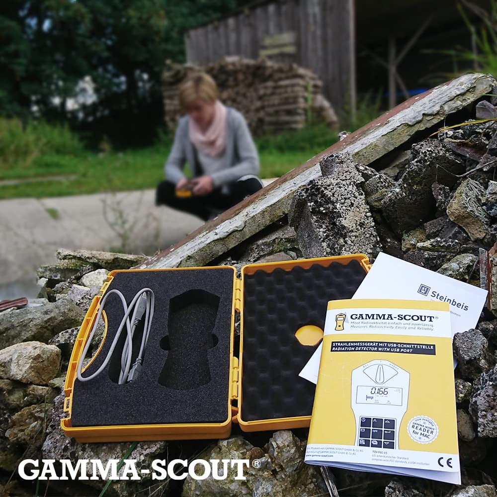 Maletín de instrumentos de medición GAMMA-SCOUT para el almacenamiento seguro de contadores Geiger y accesorios - Made in Germany