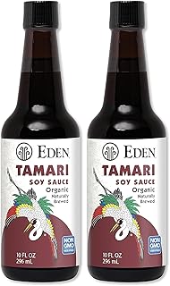 Organic Tamari Soy Sauce, Naturally Fermented from Non GMO USA Soybeans, Gluten Free, 10 oz (Pack of 2)