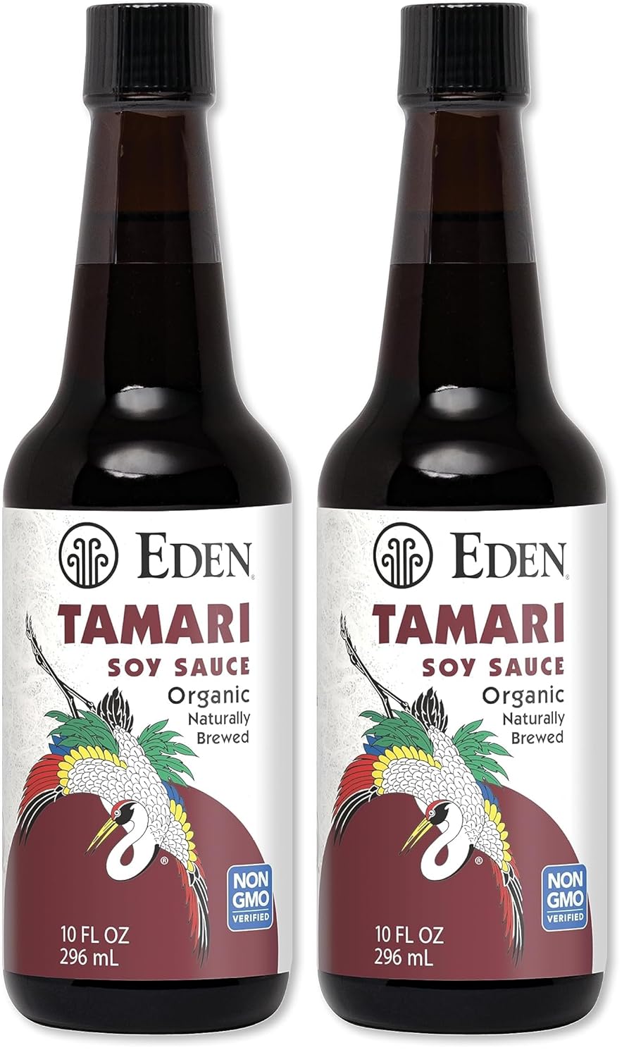 Eden Organic Tamari Soy Sauce, Naturally Fermented from Non GMO USA Soybeans, Gluten Free, 10 oz (Pack of 2)