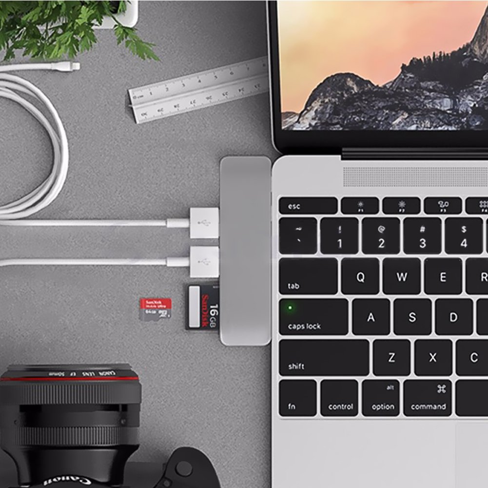 Amazon | USB Cハブアダプター、アダプター 2016/2017 MacBook Pro 13