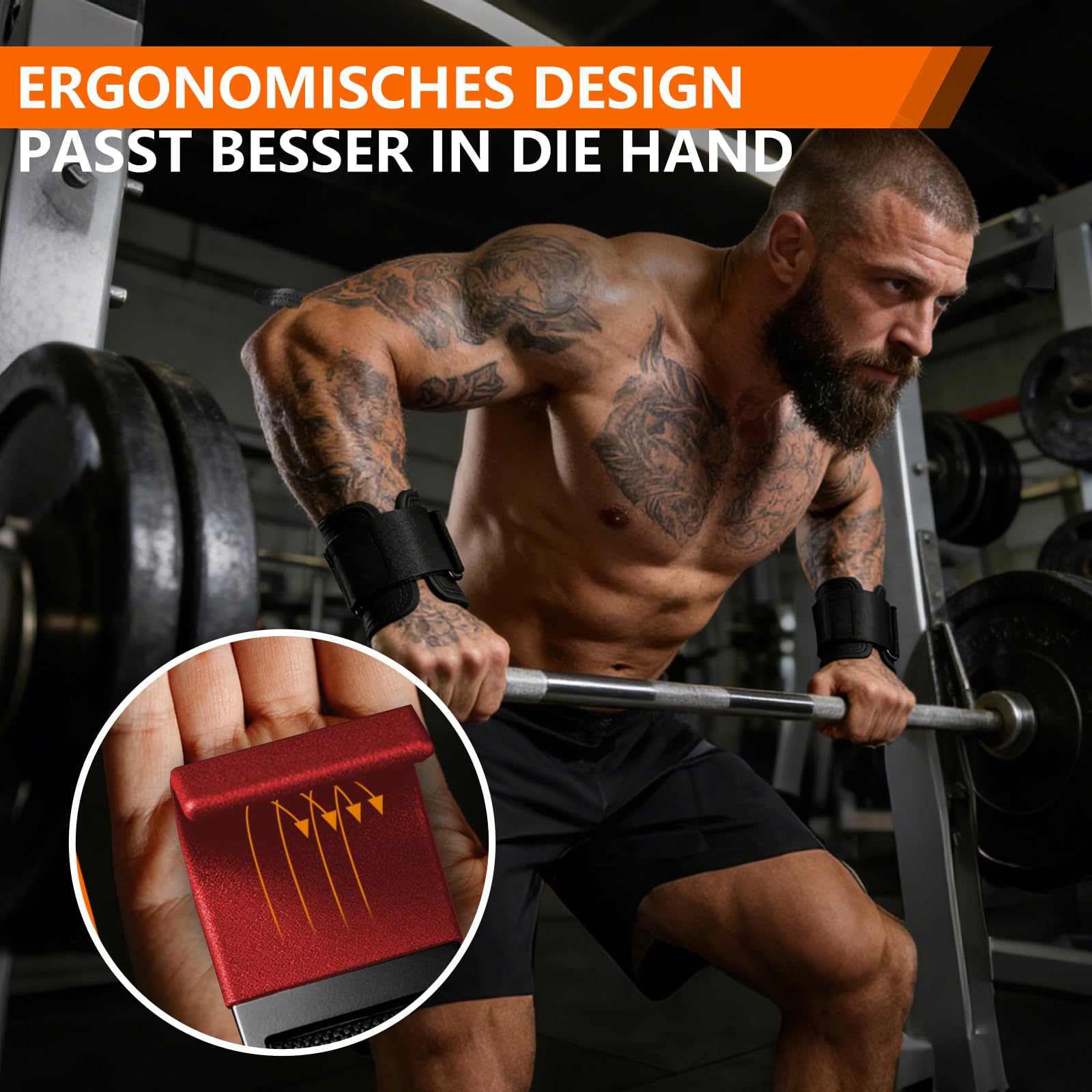 Zughilfen Krafttraining Haken, Gym Zughilfen für Kreuzheben, Powerlifting, Klimmzüge, Rudern, Fitness Haken für Männer und Frauen