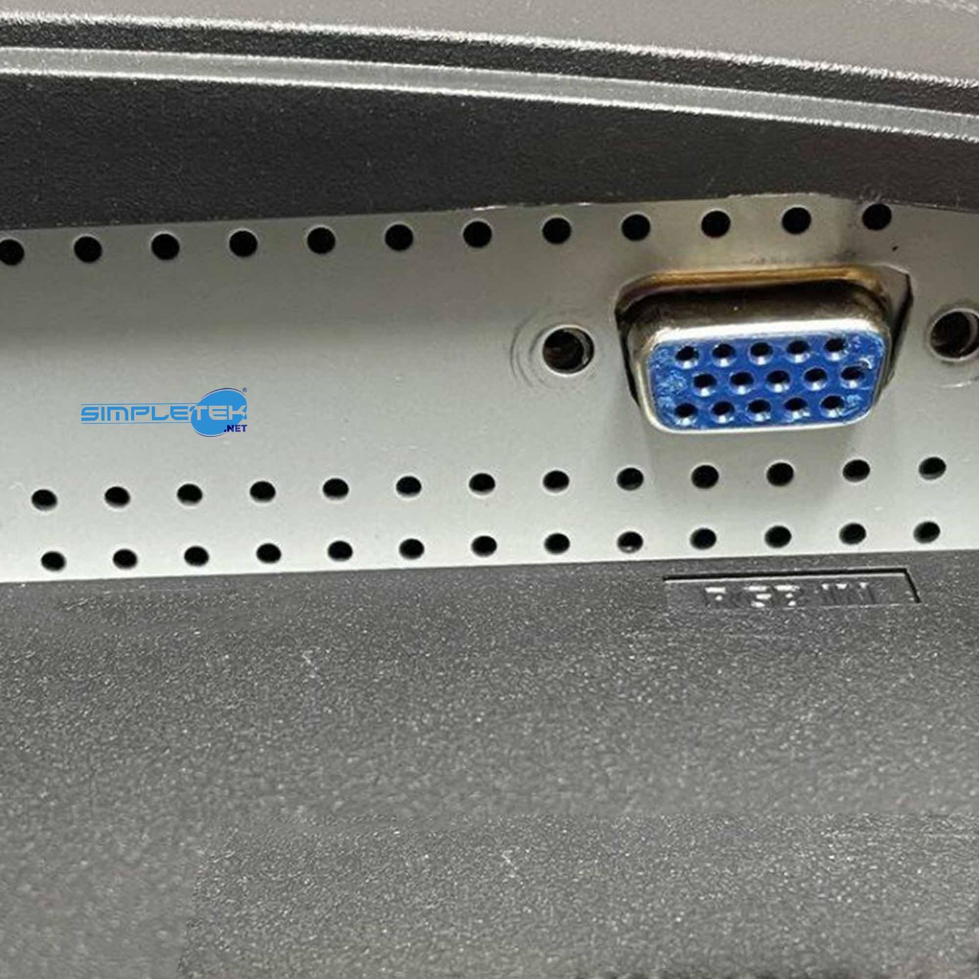 SIMPLETEK - Monitor Schermo da 19" HD 16:10- VGA | Montaggio a parete | Ottimo per casa e lavoro d’ufficio | Base inclusa (Ricondizionato)