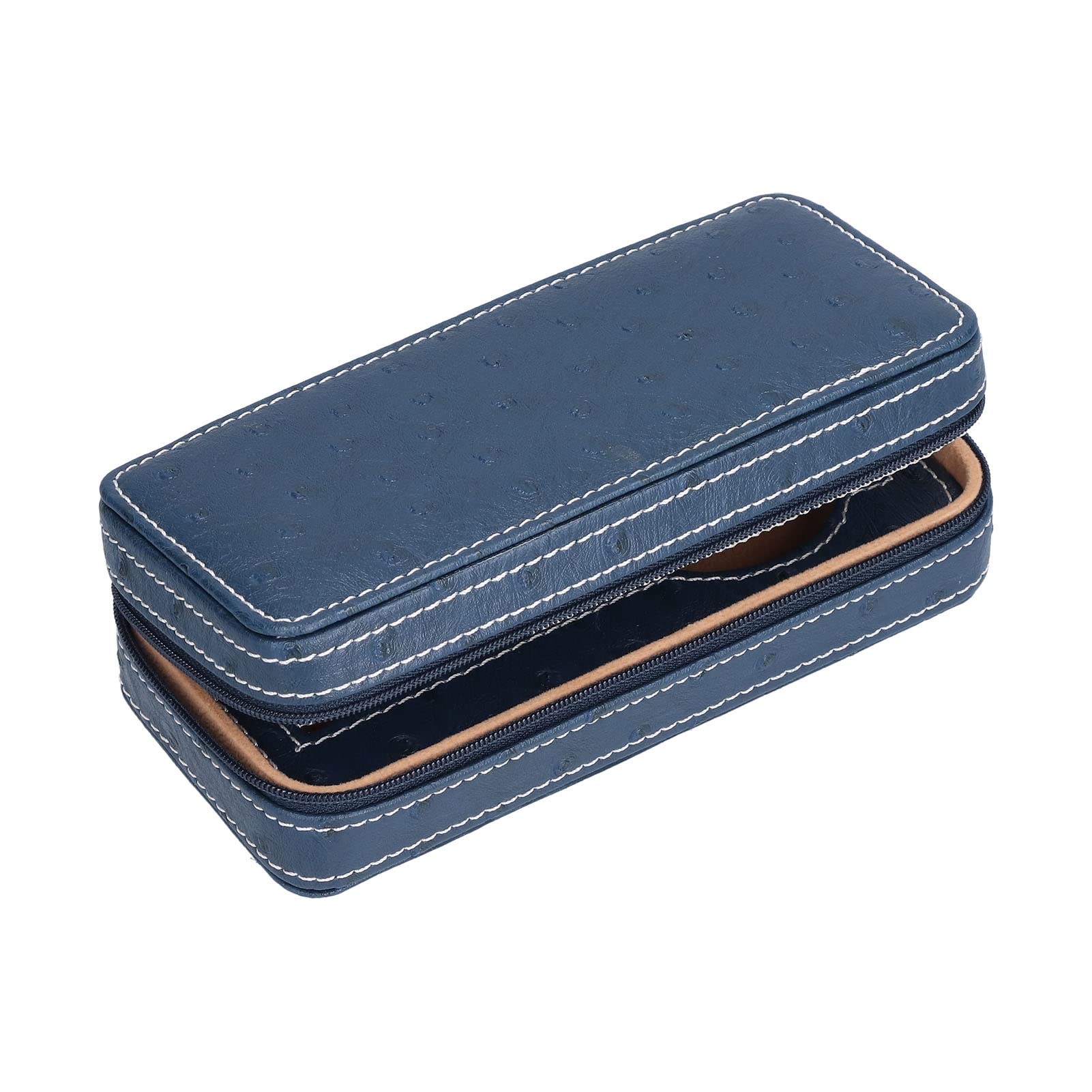 Uhrengehäuse-Halter-Organizer, für Luxusuhren, kompakte manuelle Car-Line-Handwerkskunst, integrierte Schallwandaufbewahrung, galvanisierte antike Kette, Muster PVC L