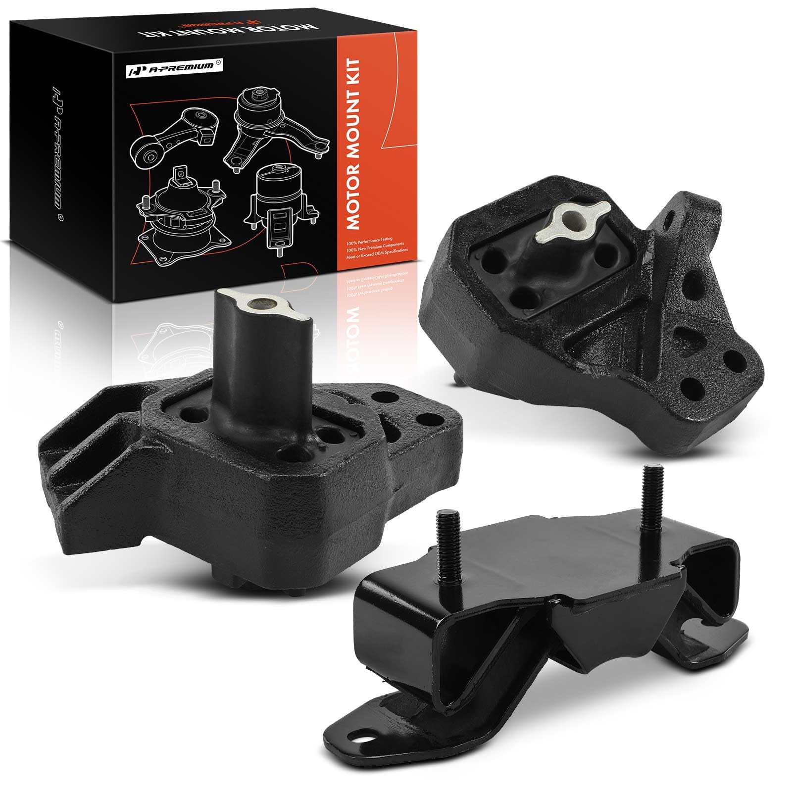 Photo 1 of A-Premium 3PCS Engine Motor Mount and Transmission Mount Kit Compatible with Dodge Durango 2004 2005 2006, 4.7L 5.7L, Automatic Transmission, Replace# 52855230AA