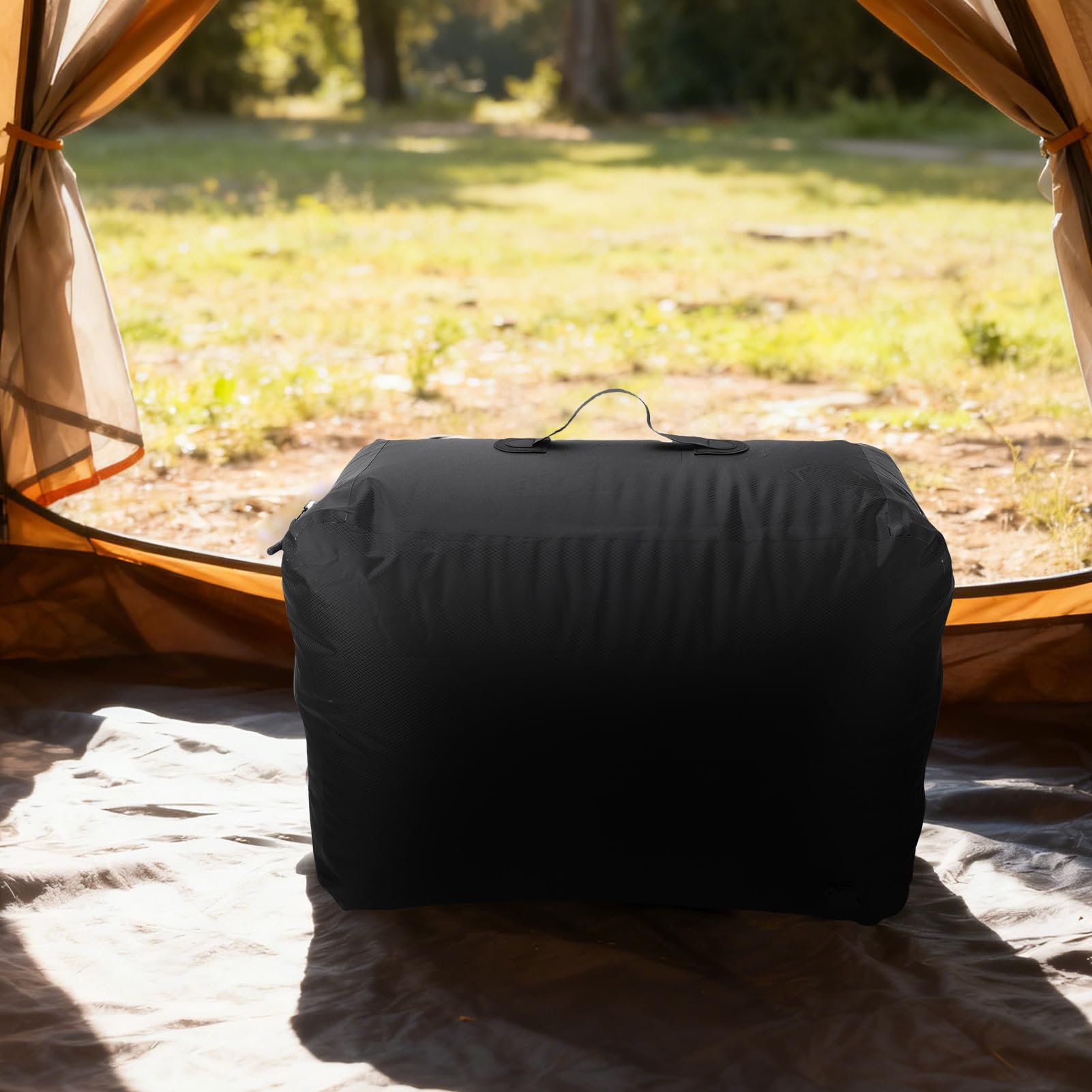 XUMIUZIY Bolsa de Vacío de Viaje de TPU, Bomba Hermética con Cremallera de Compresión Eficiente para Mochilero y Camping