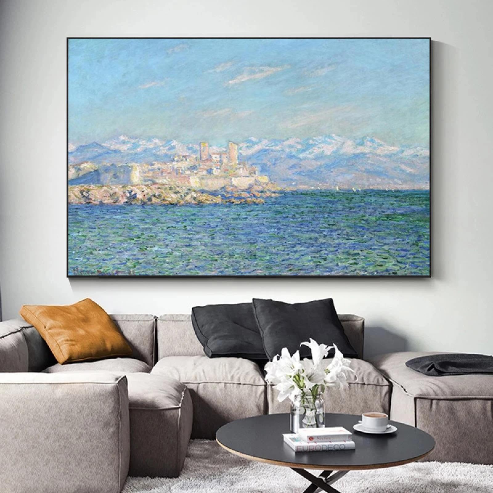Tableau d'art mural Monet impression paysage salon 60x80