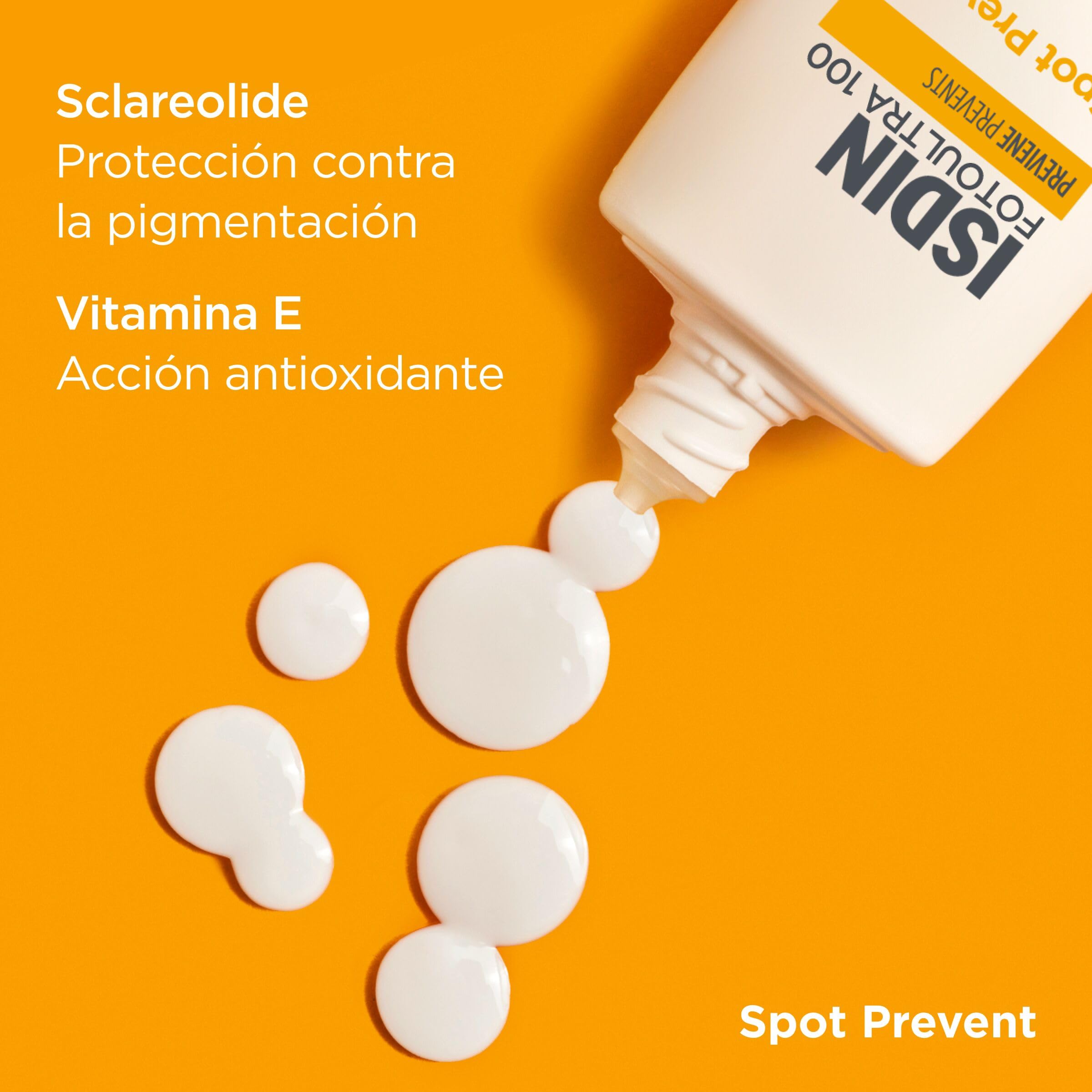 ISDIN Fotoultra 100 Fotoultra Spot Prevent SPF 50+ Protector Solar Facial Que Ayuda A Prevenir Manchas Solares Con Alta Protección UVB/UVA, Crema Solar Que Protege, Previene Y Unifica El Tono -50 ml