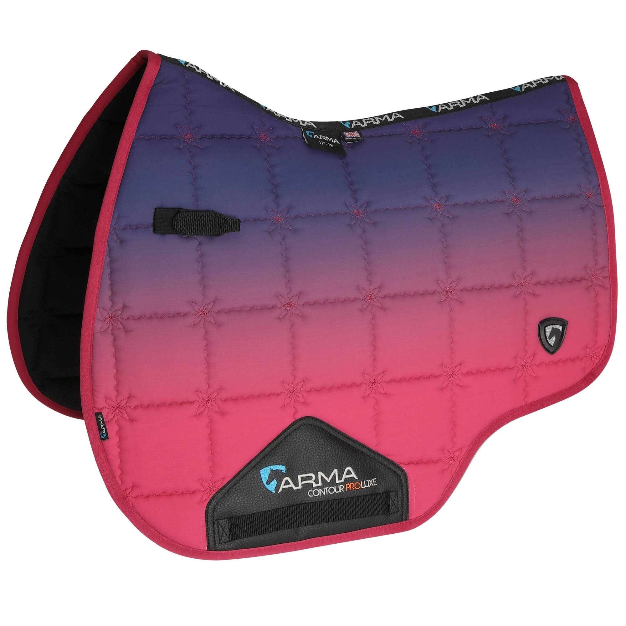 ARMA - Manta para Silla de Montar Caballos Diseño Degradado (14 in) (Morado)