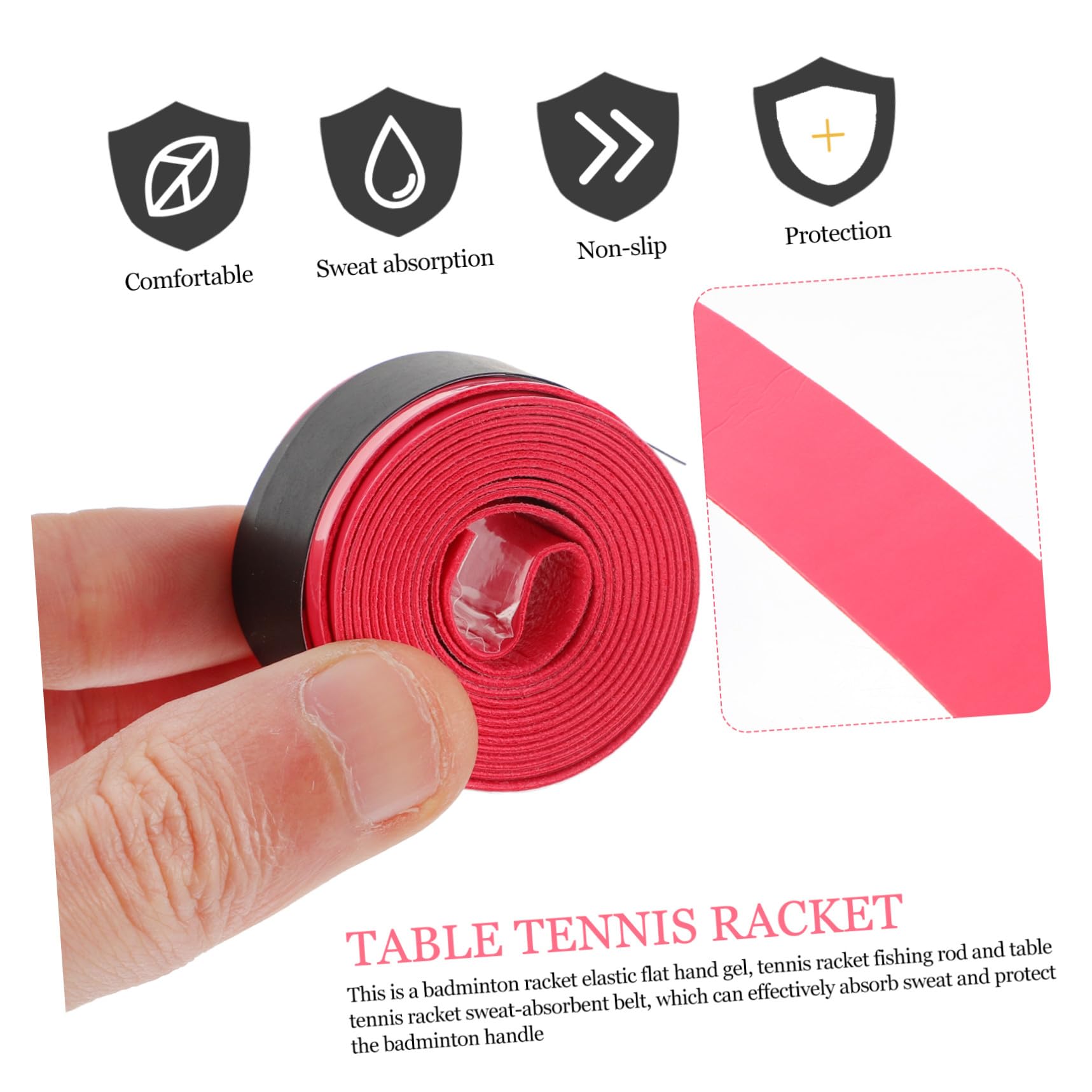 Sosoport Fascia Antisudore Fasce Antisudore per Racchette Overgrip per Racchette da Badminton Overgrip Anti-Racchette da Tennis Grip Assorbente per Racchette da Tennis Nastro