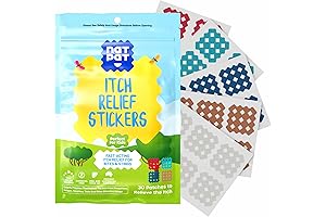 NATPAT BuzzAway Brand Itchy Patch Itch Relief Patch - The Original All-Natural Bug Bite Solution